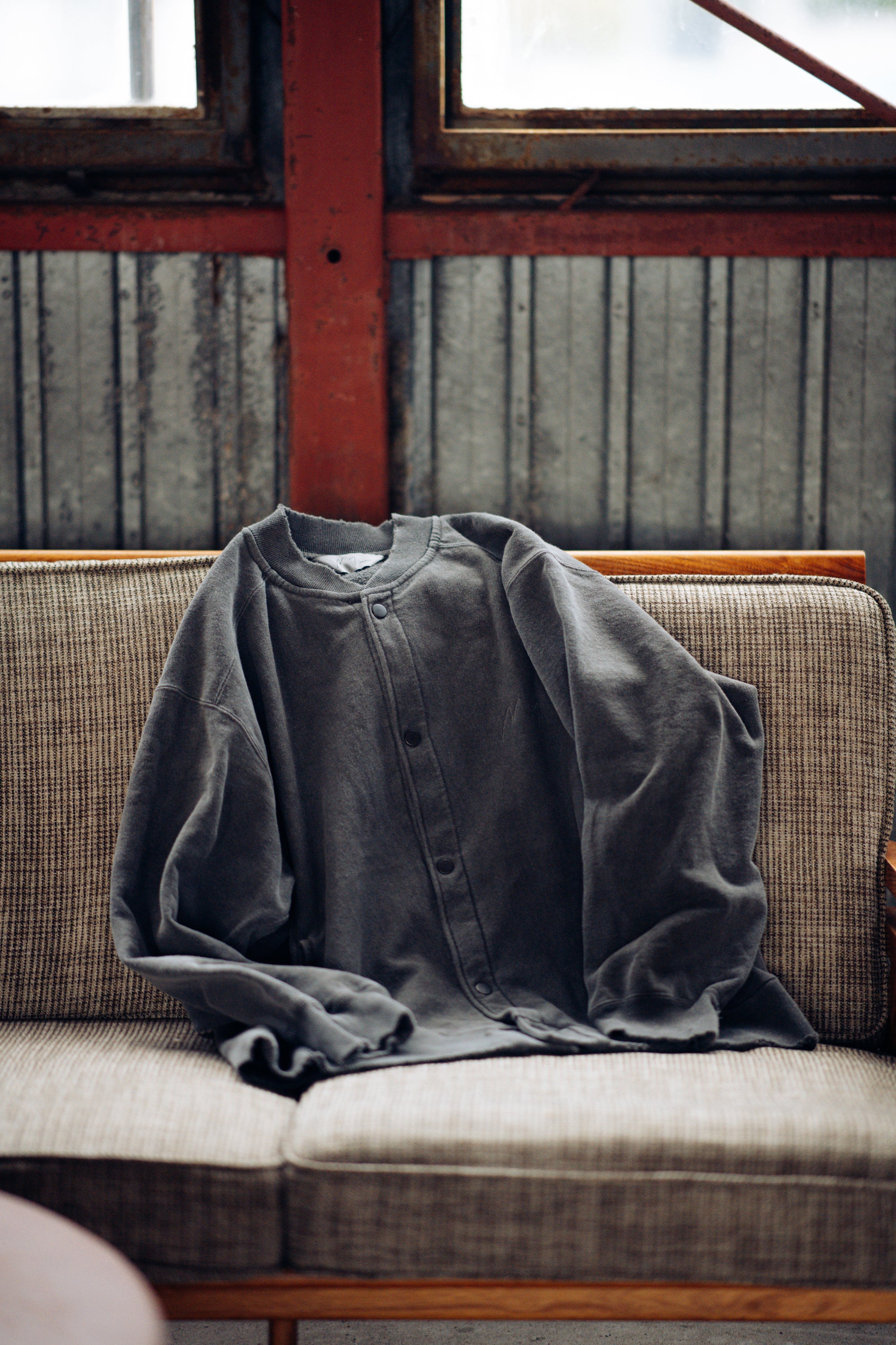 【ANCELLM/exclusive】SWEAT SNAP JACKET EX