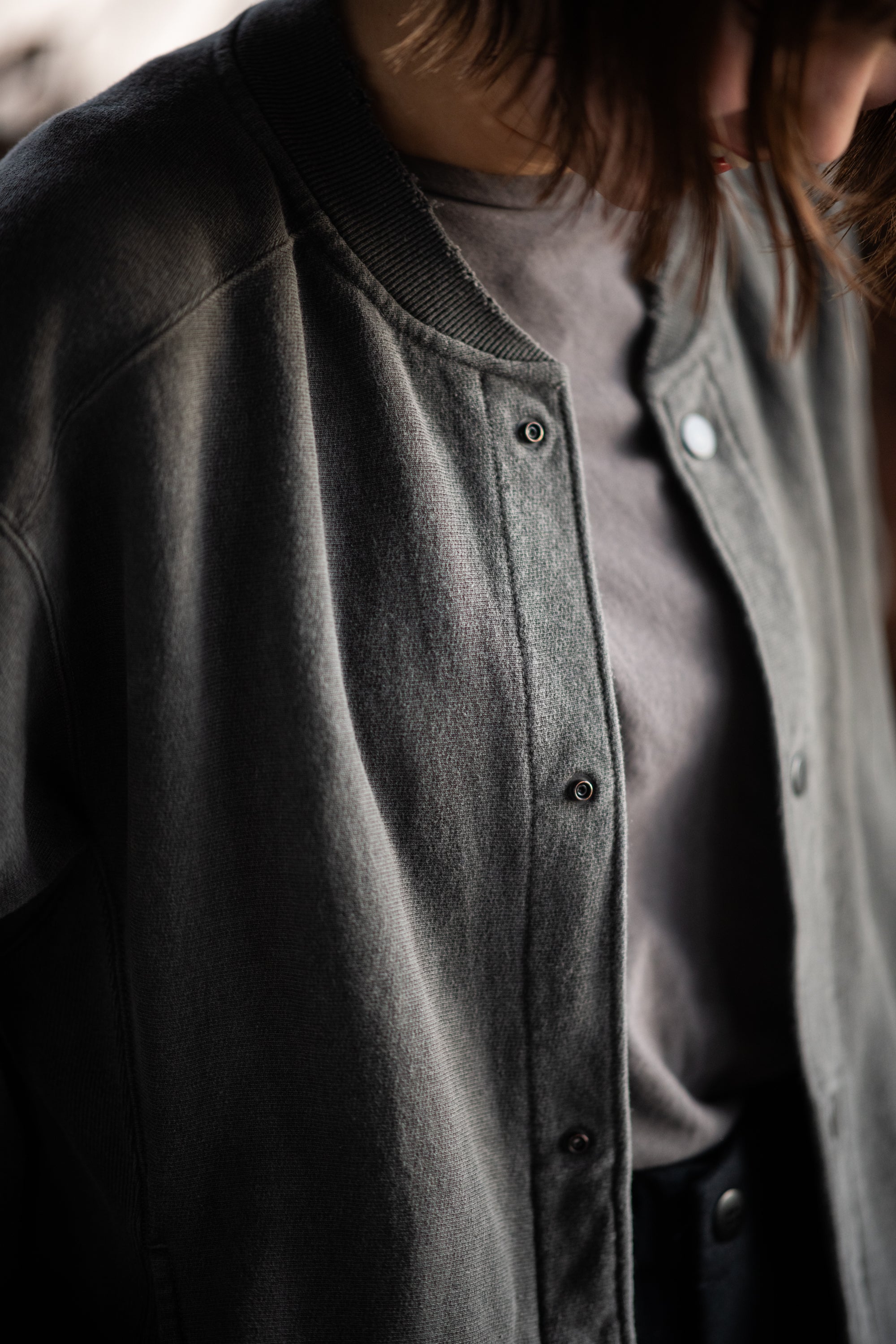 【ANCELLM/exclusive】SWEAT SNAP JACKET EX