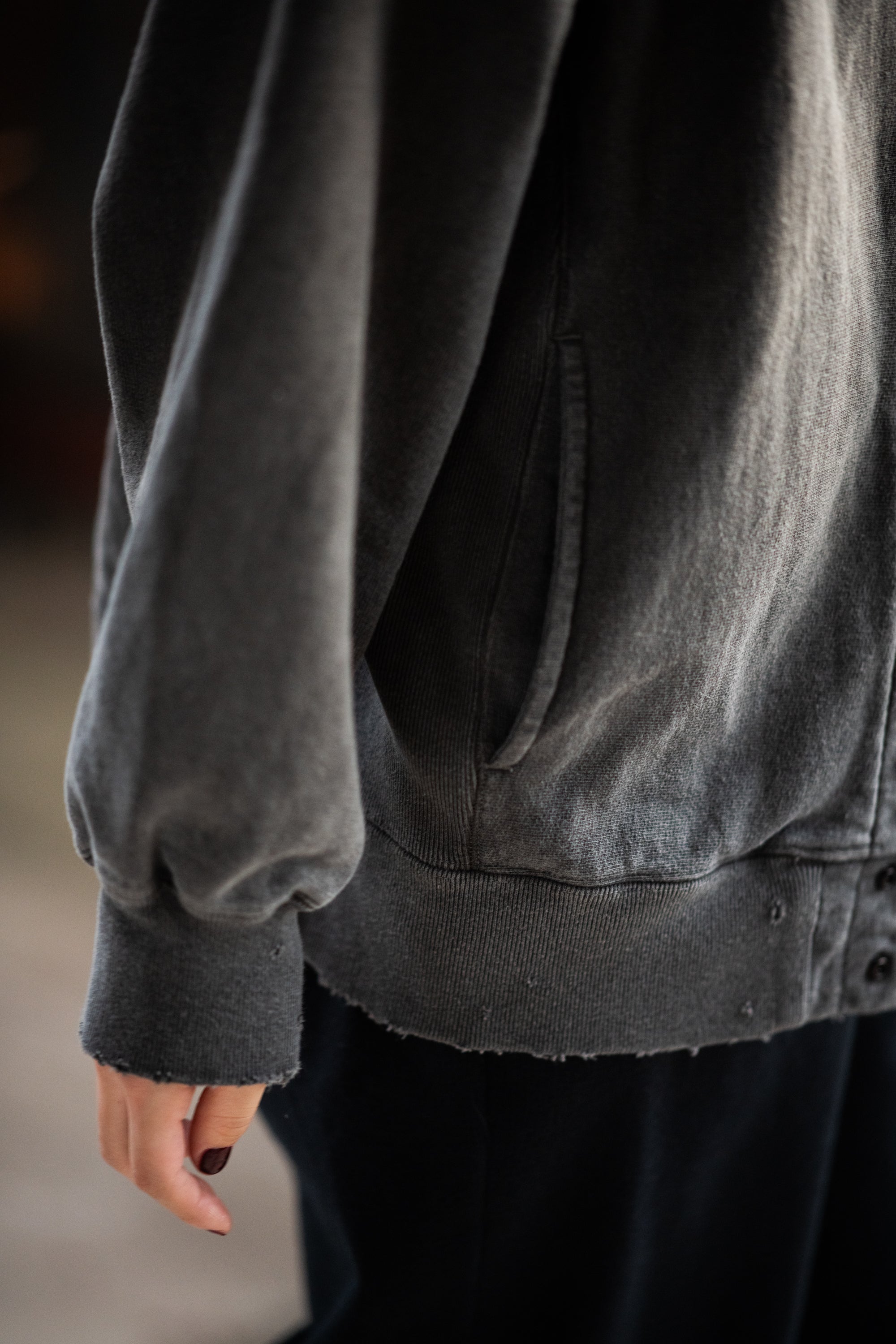 【ANCELLM/exclusive】SWEAT SNAP JACKET EX