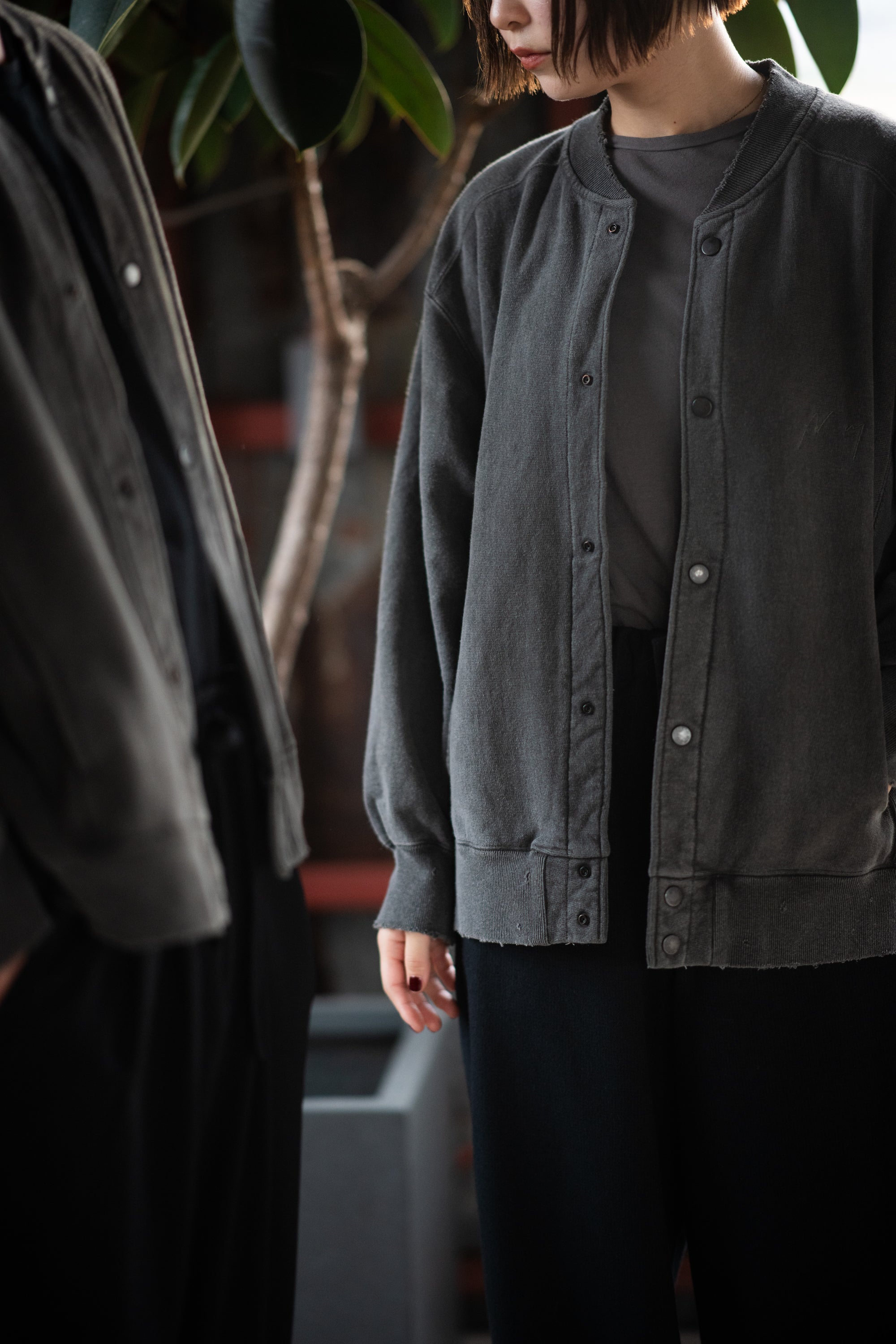 【ANCELLM/exclusive】SWEAT SNAP JACKET EX