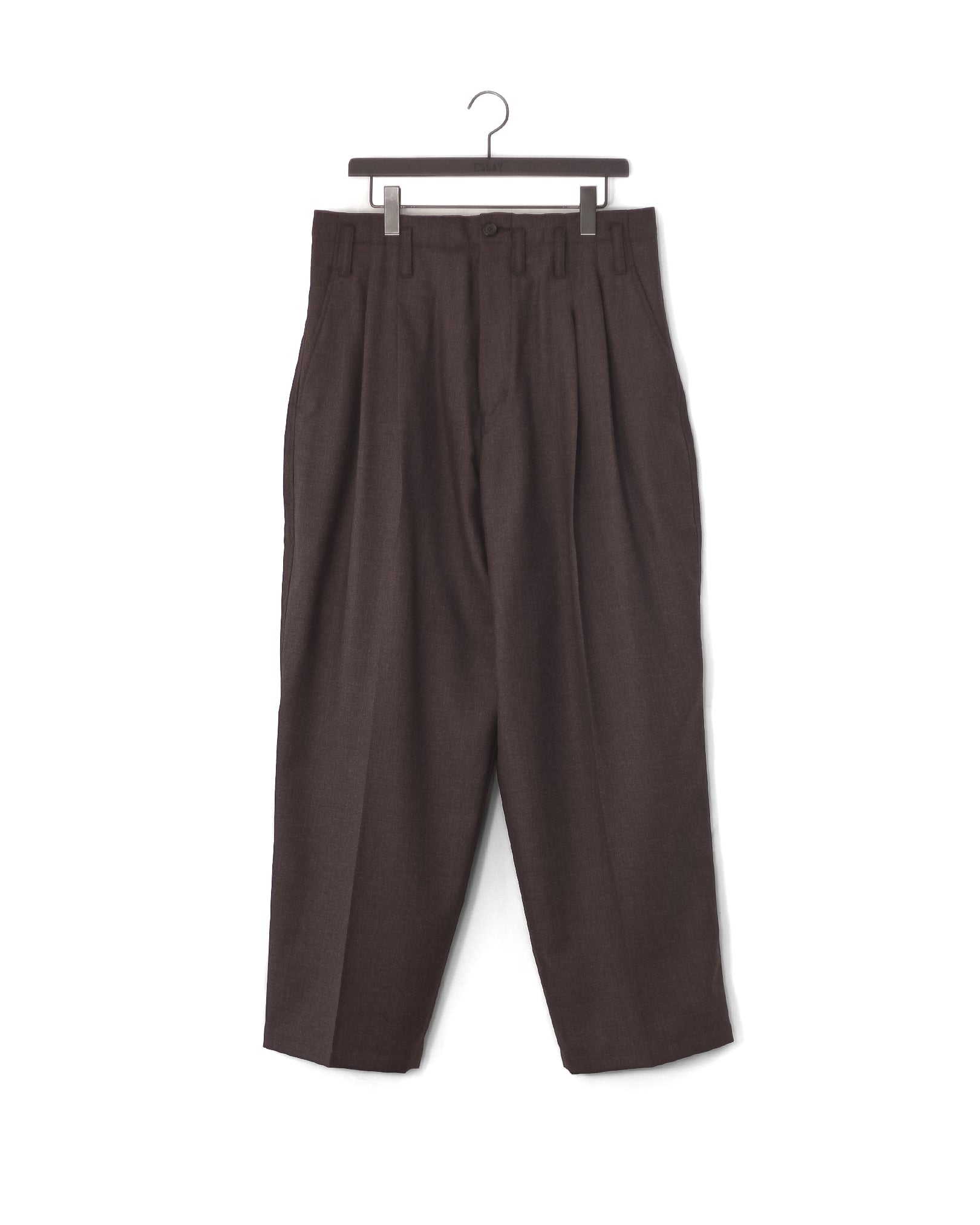 WOOL WIDE STRAIGHT TROUSERS