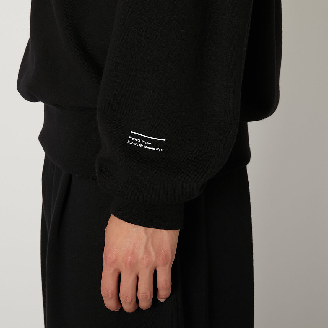 Super 140’s Melino Wool Half Zip