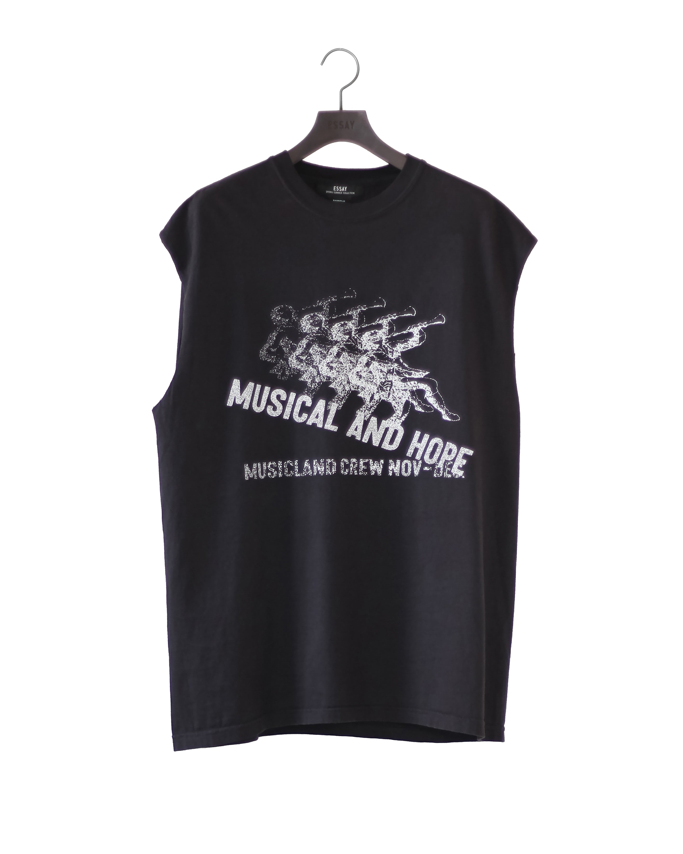 GARMENT DYE N/S T-SHIRT(MUSICAL)