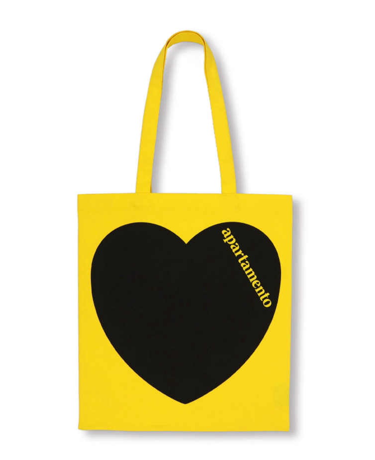 APARTAMENTO HEART TOTE BAG(YELLOW)