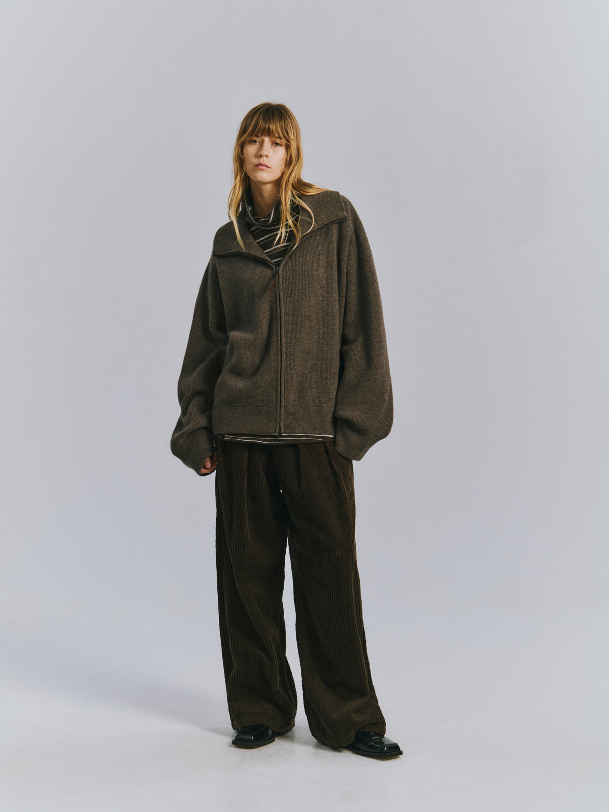 DRIVERS KNIT(BROWN)