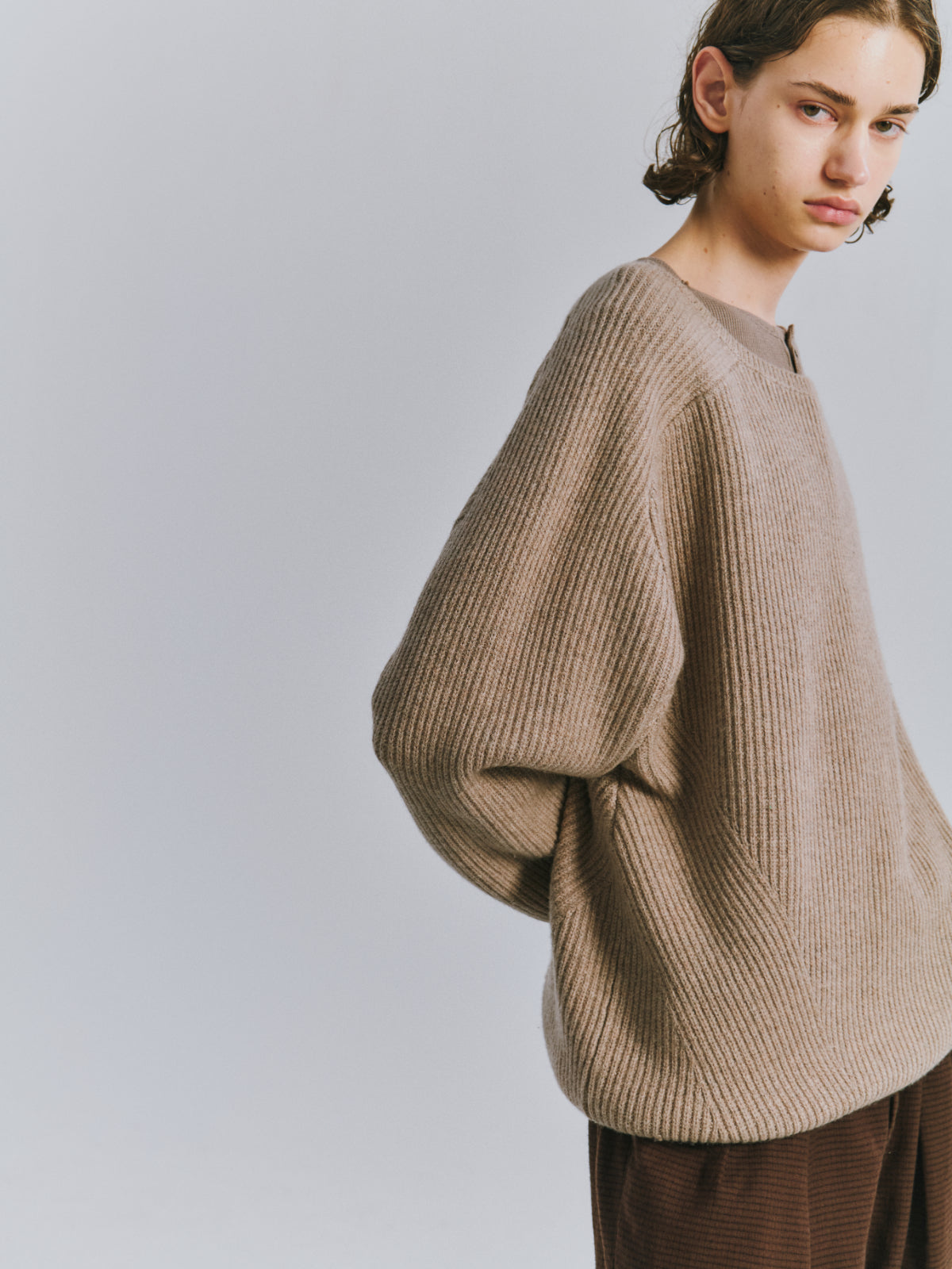 TUCK IN KNIT(BEIGE)