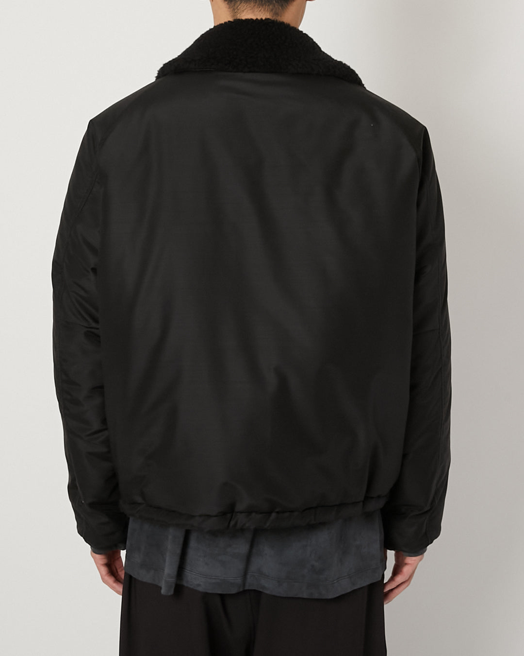 Light Wool Nylon Puffer Jacket