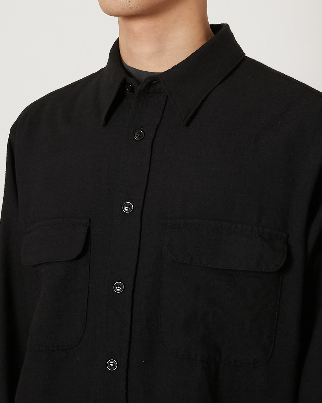 Brushed Techno Wool Shirt