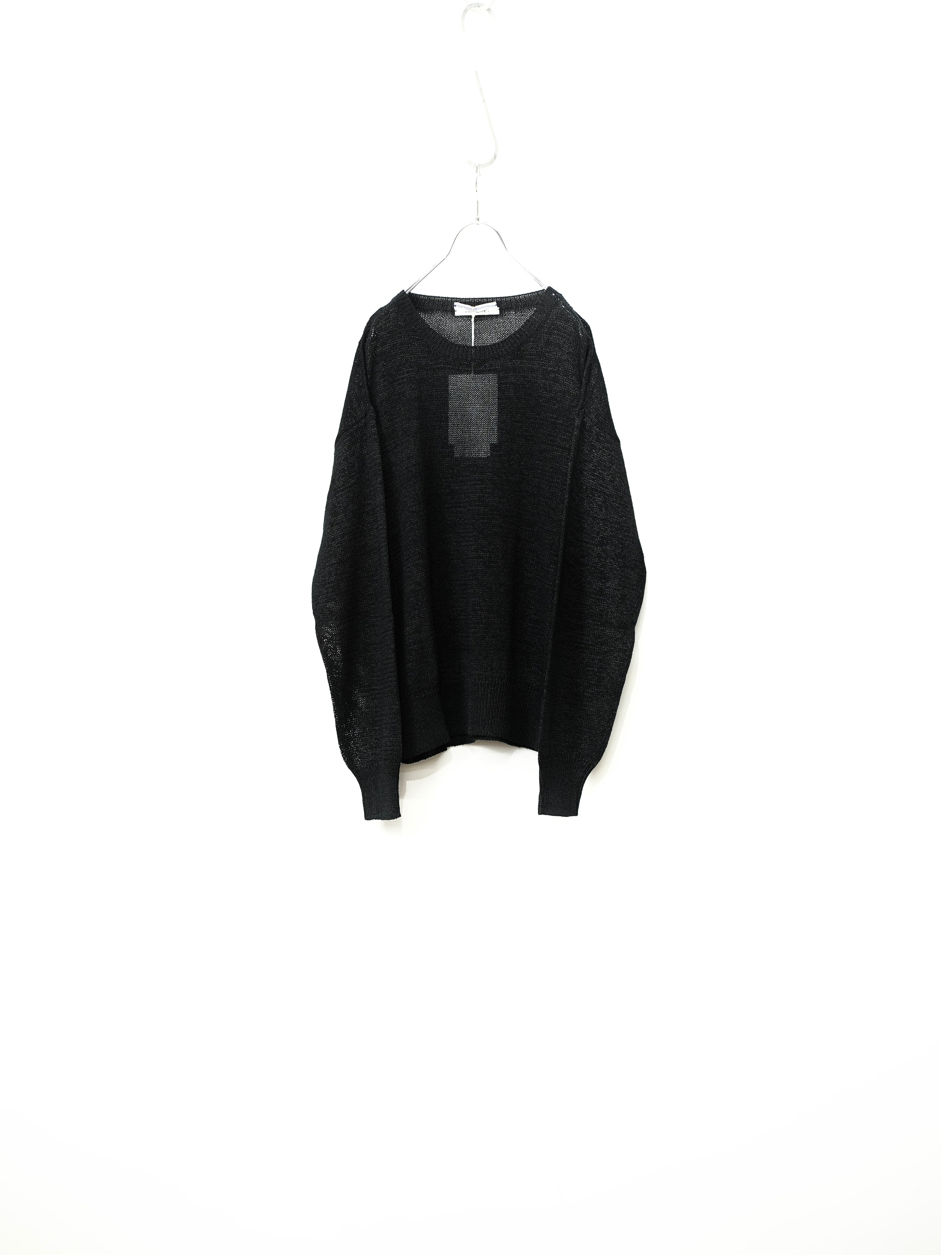 OVERSIZED WASHI PAPER SWEATER(Black)