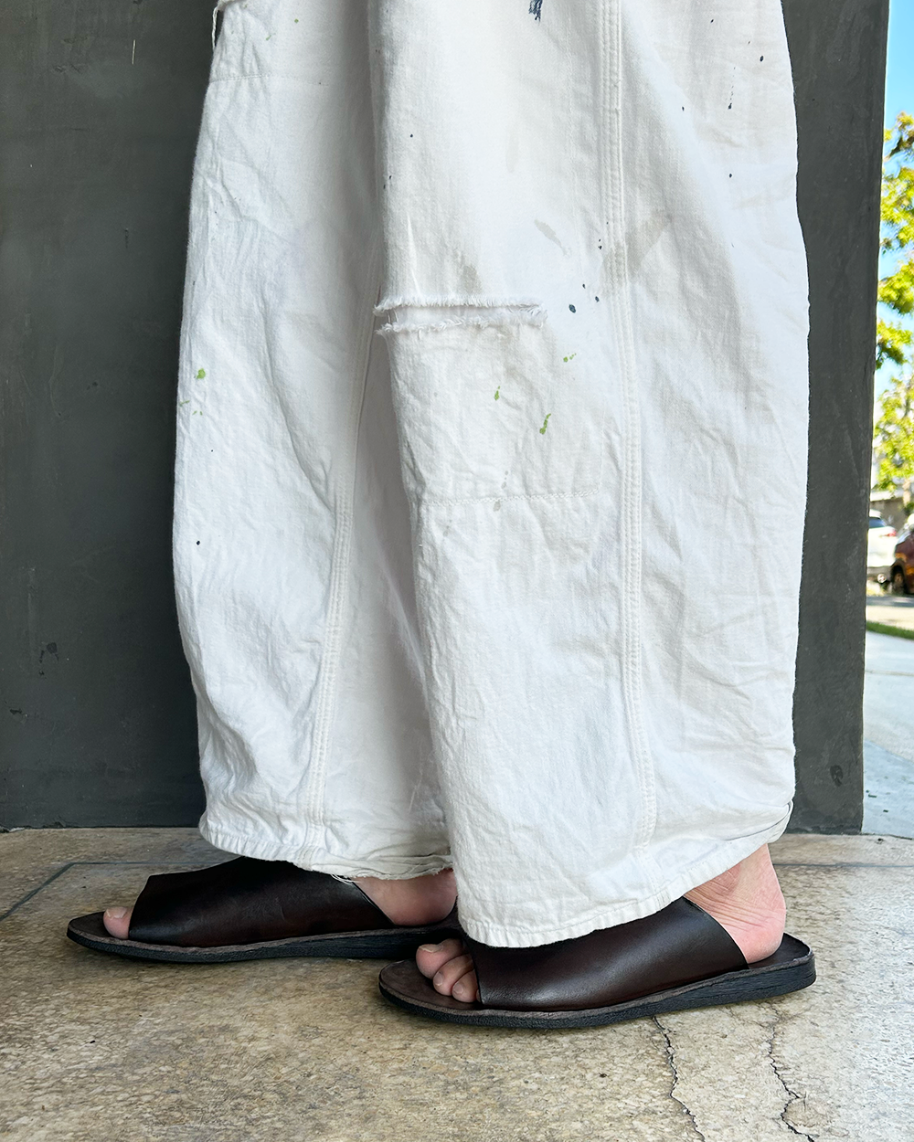 LEATHER SANDAL (46-571T-5S / T.MORO)