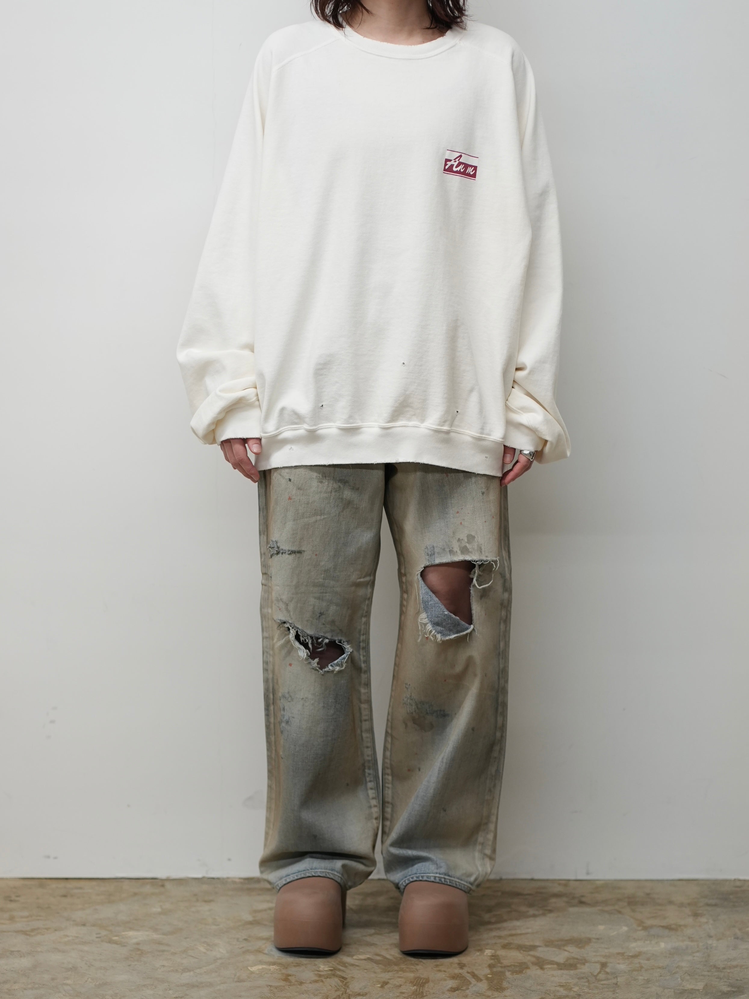 LIGHT LOOP SWEAT SHIRT(WHITE)