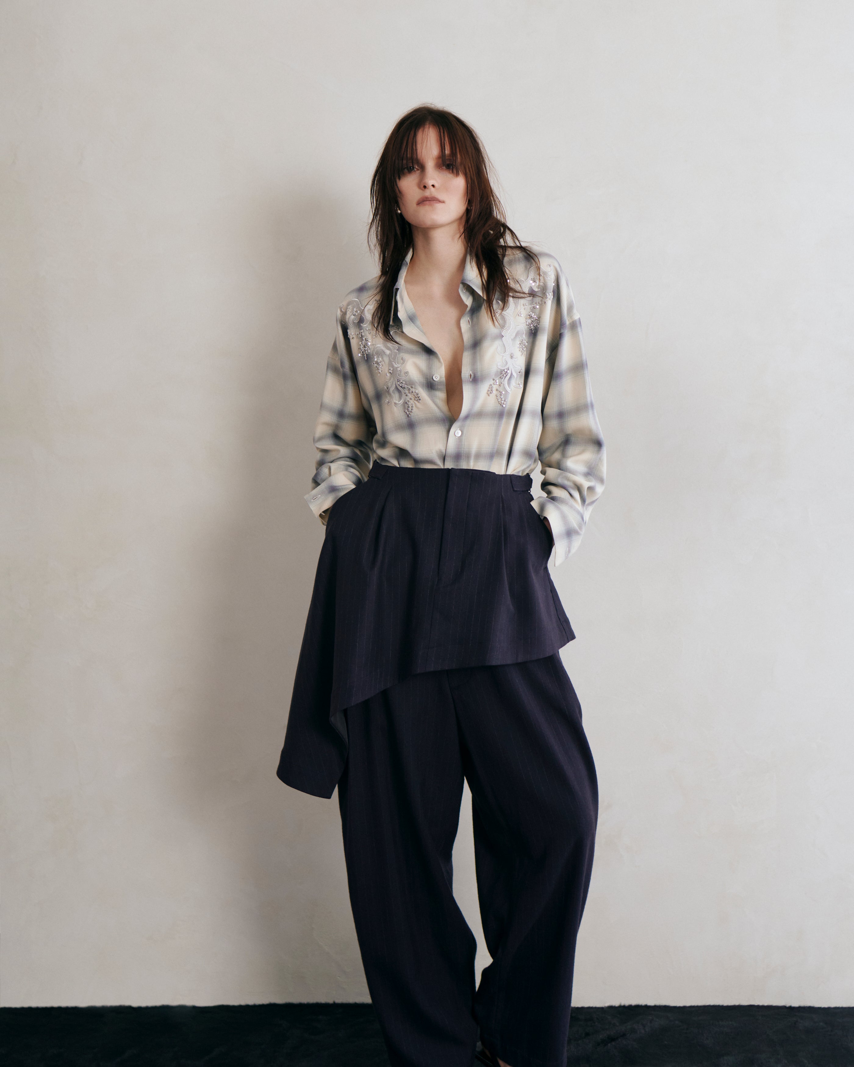FLANNEL STRIPE NO-BRAINER PANTS