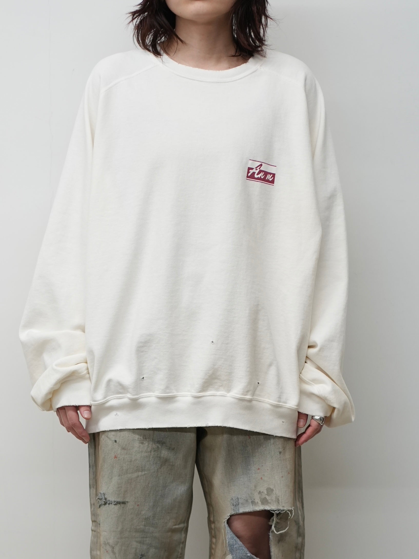 LIGHT LOOP SWEAT SHIRT(WHITE)