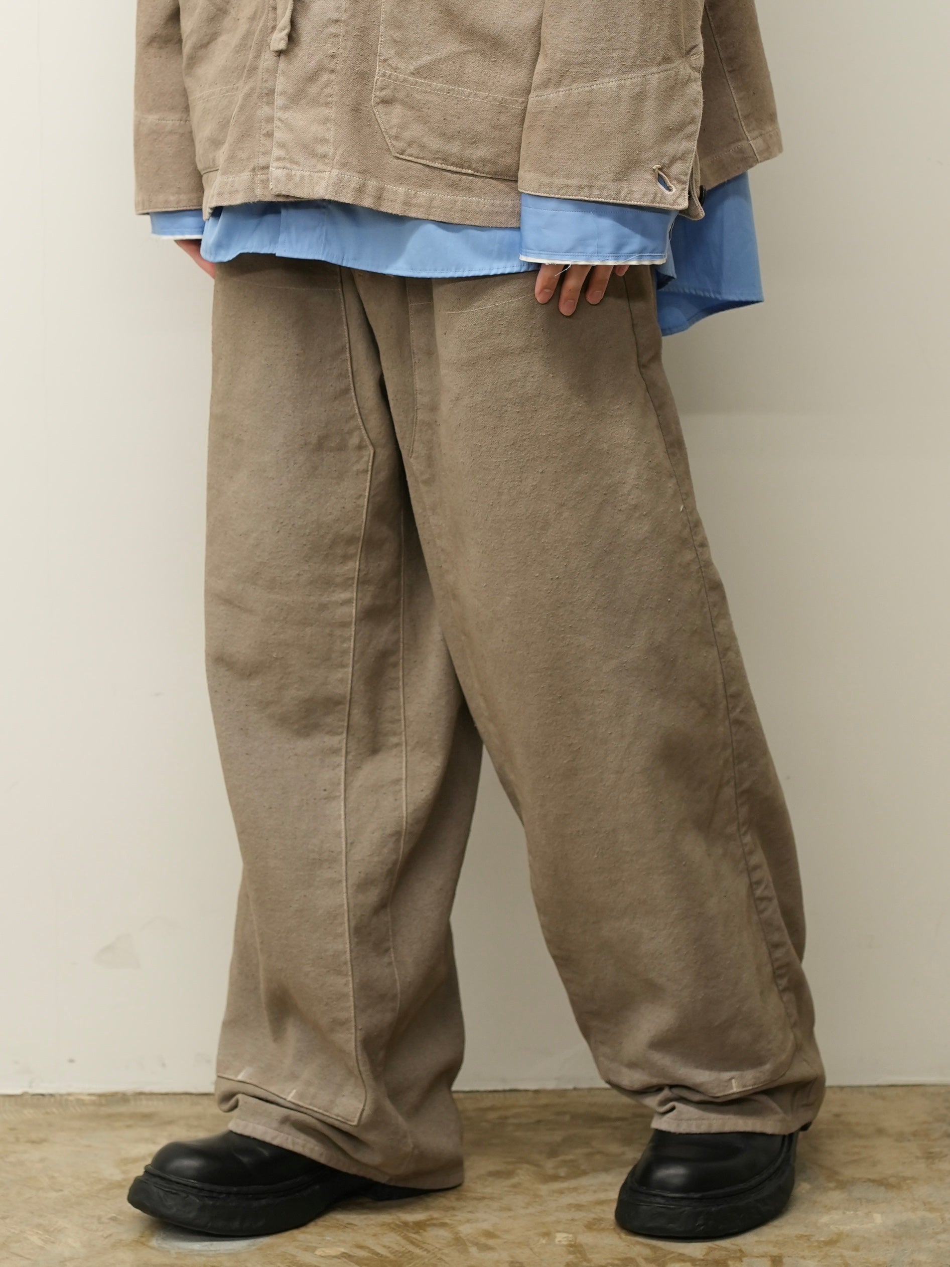C/R DUCK DOUBLEKNEE PANTS(GREIGE)