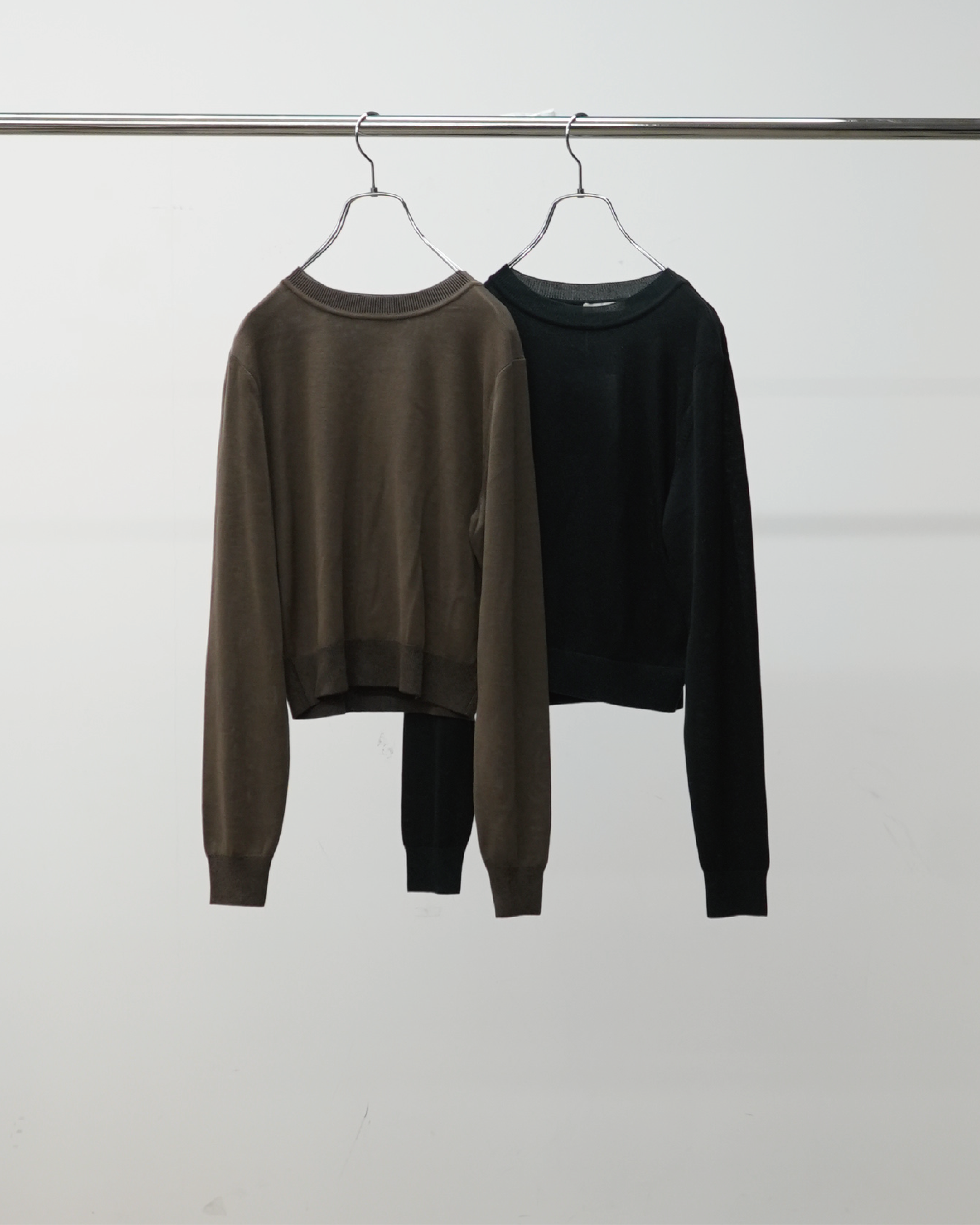 SMOOTH TENCEL WOOL KNIT LONG SLEEVES
