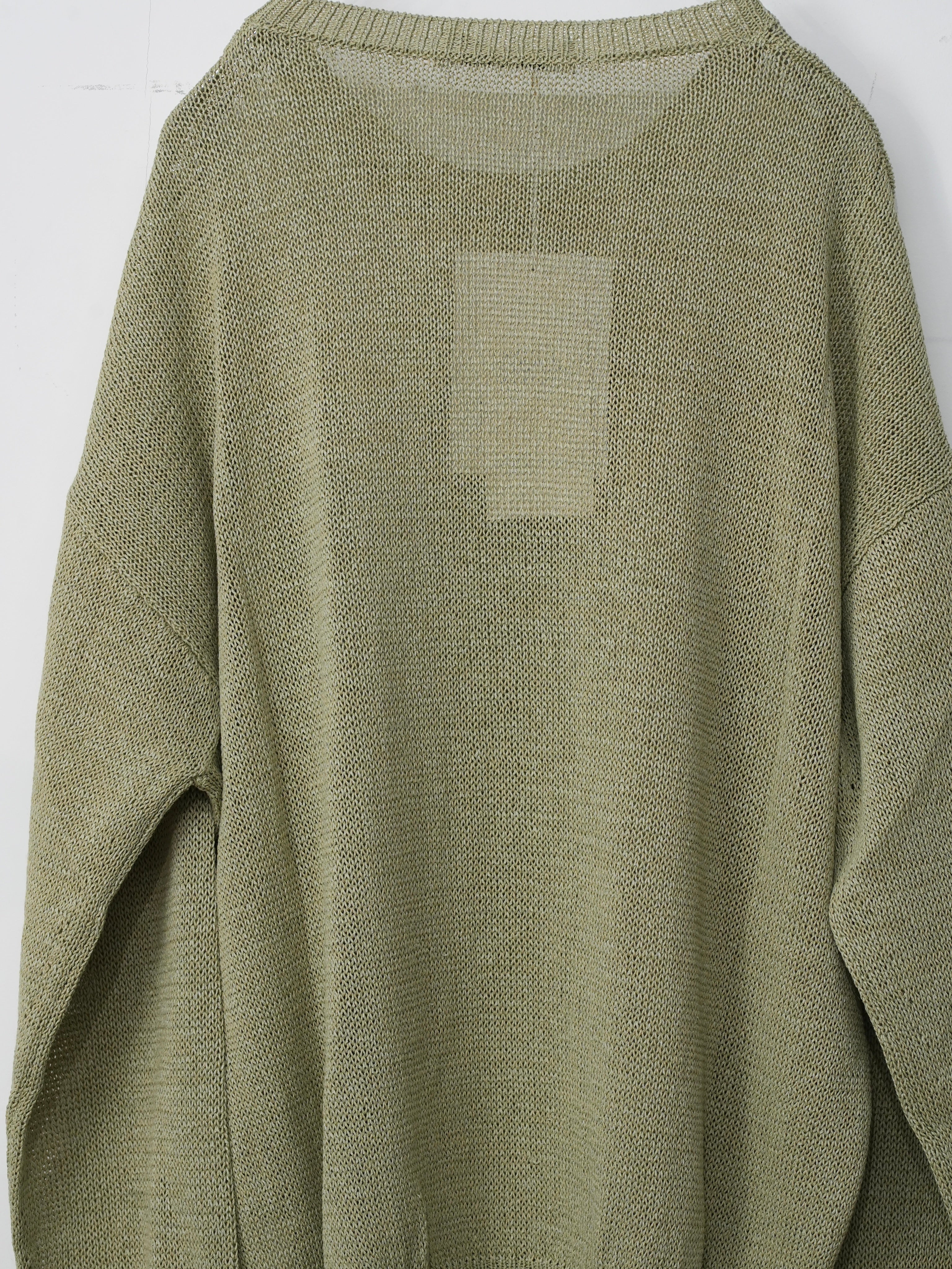 OVERSIZED WASHI PAPER SWEATER(Light khaki)