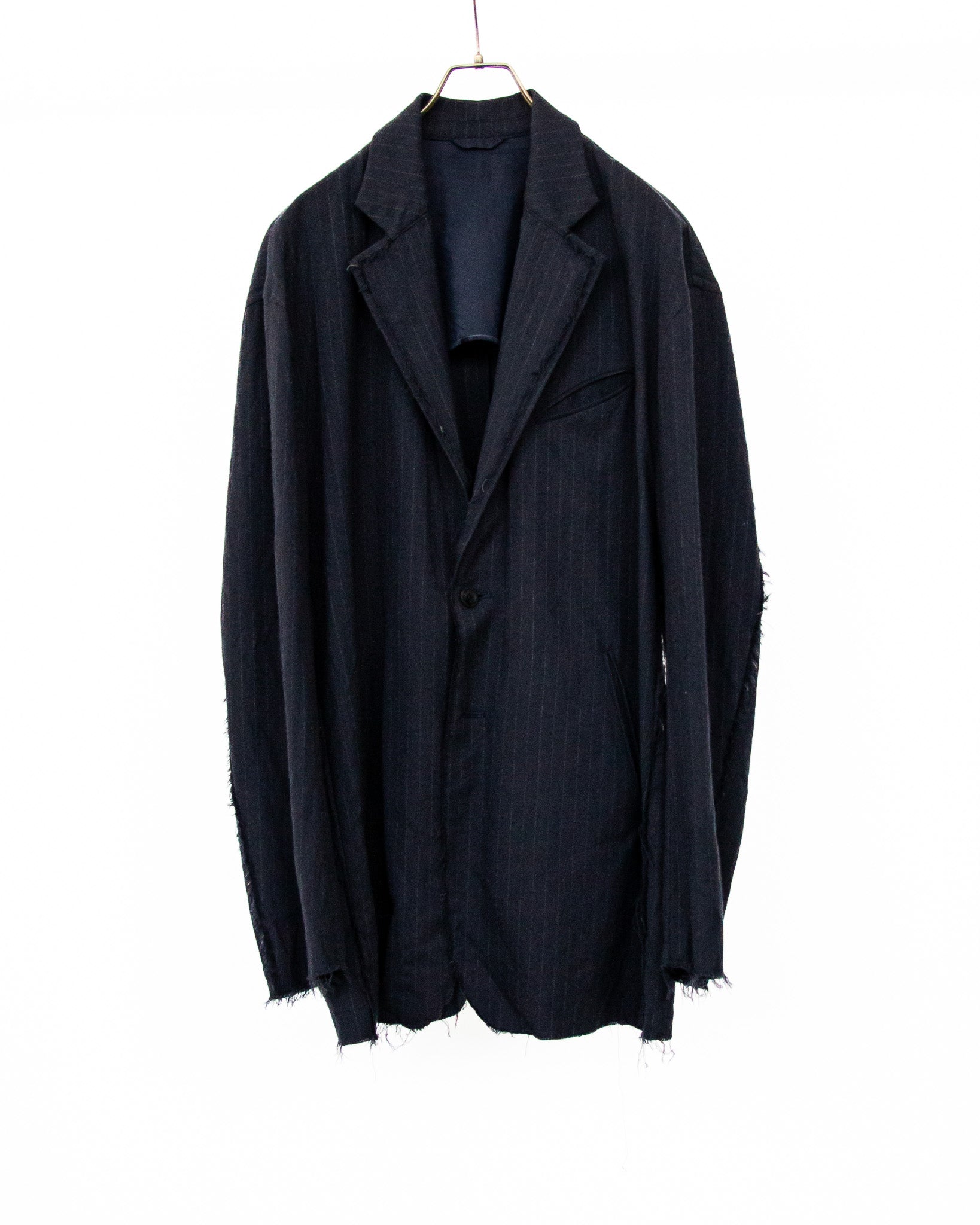 FLANNEL STRIPE BROKEN JACKET