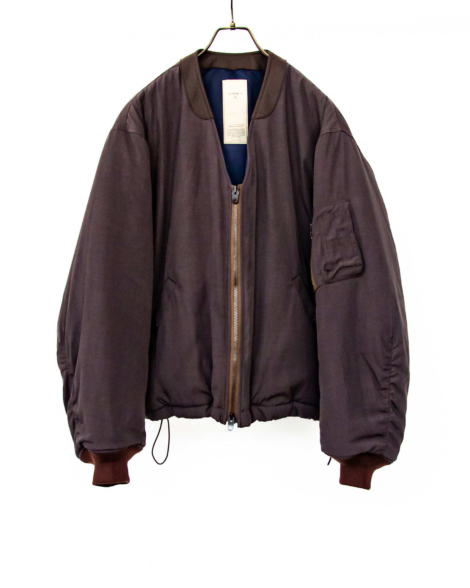 PIGMENT AND DYE PUFFER MILITARY BLOUSON
