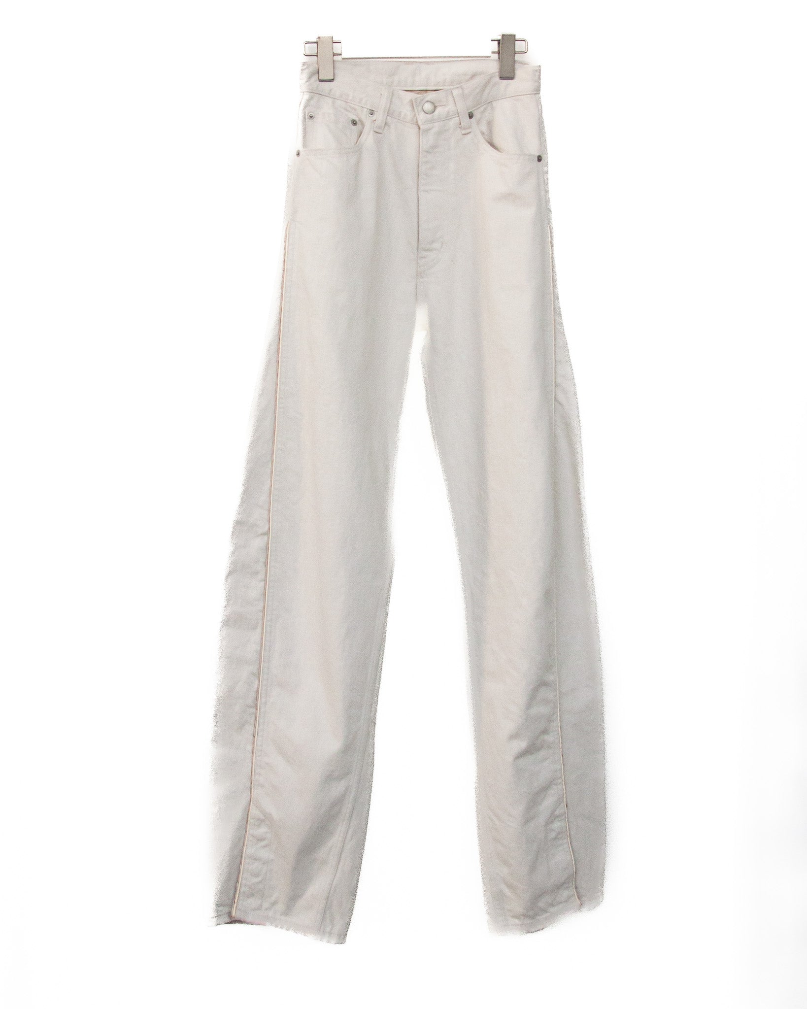 TWIST LINE WASHED STRAIGHT DENIM