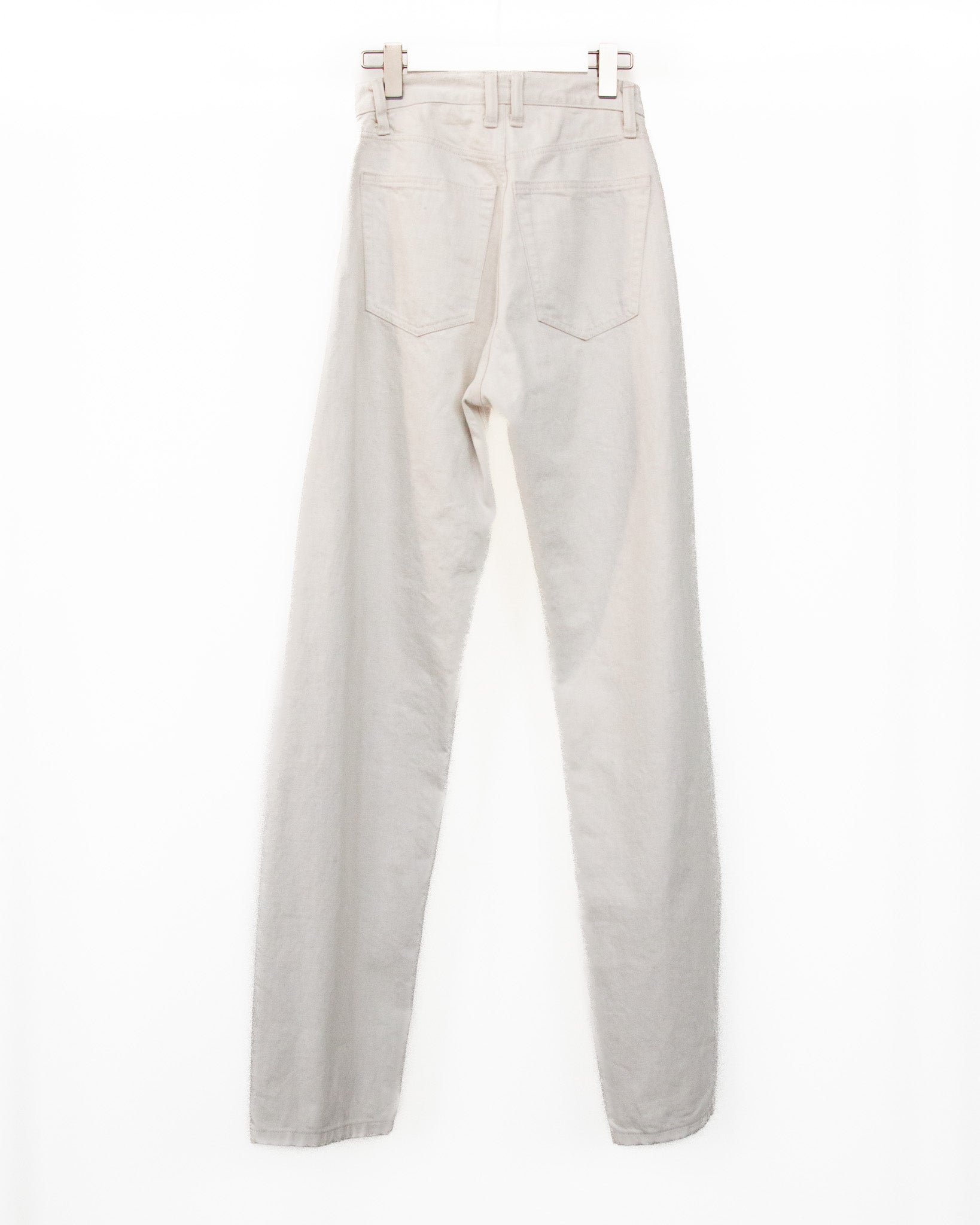 TWIST LINE WASHED STRAIGHT DENIM