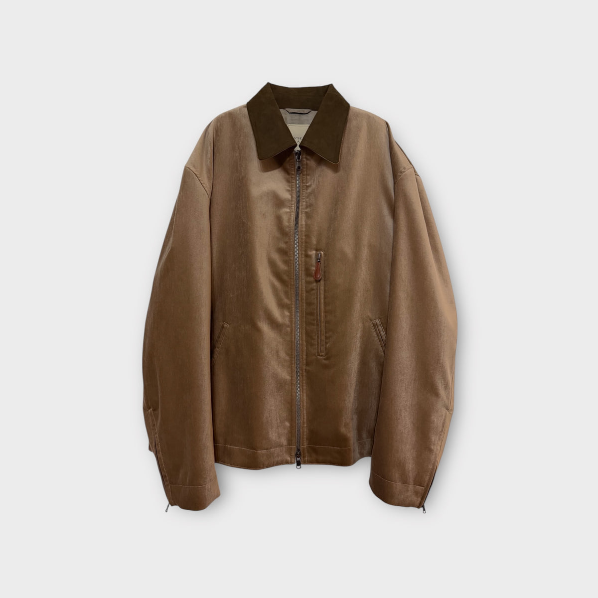 COTTON VELVET MINIMAL RIDING JACKET