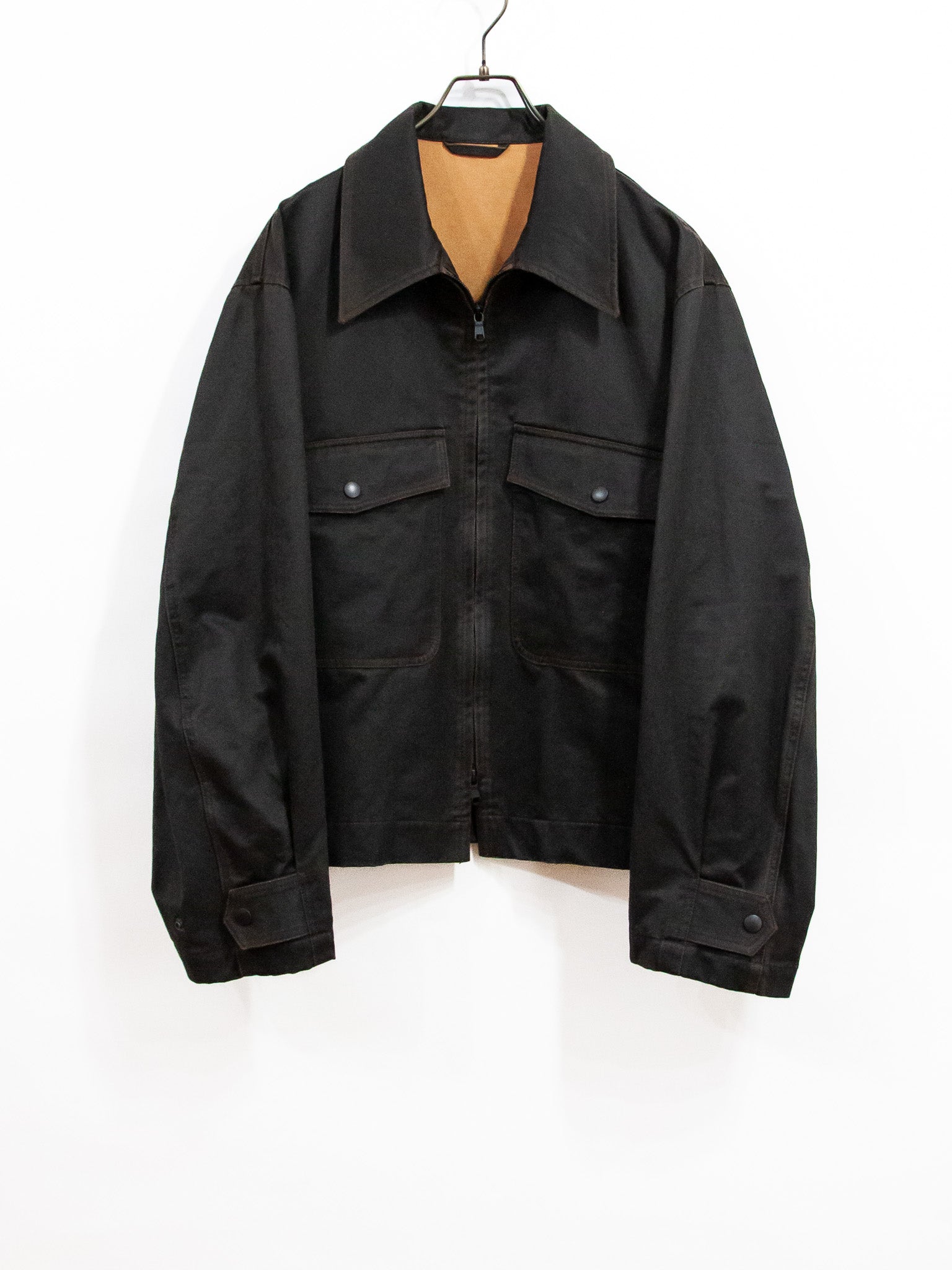 WAXCOATING MILITARY SHORT BLOUSON