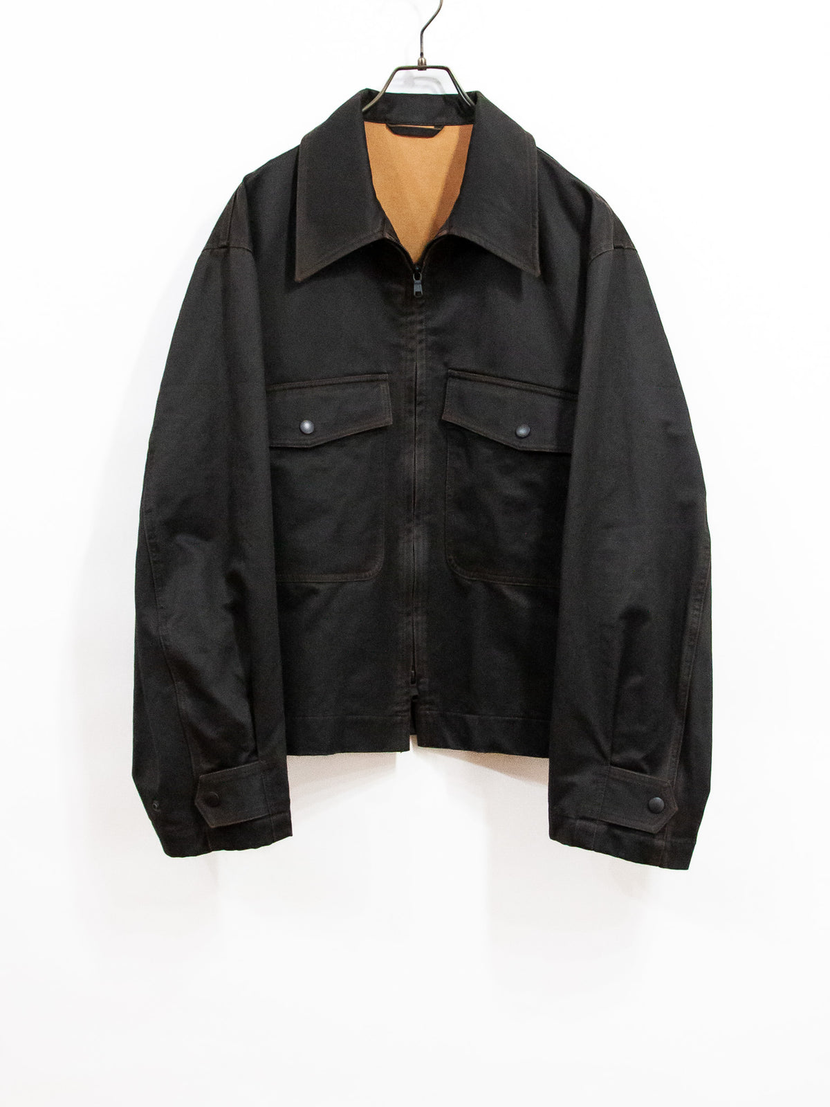 WAXCOATING MILITARY SHORT BLOUSON