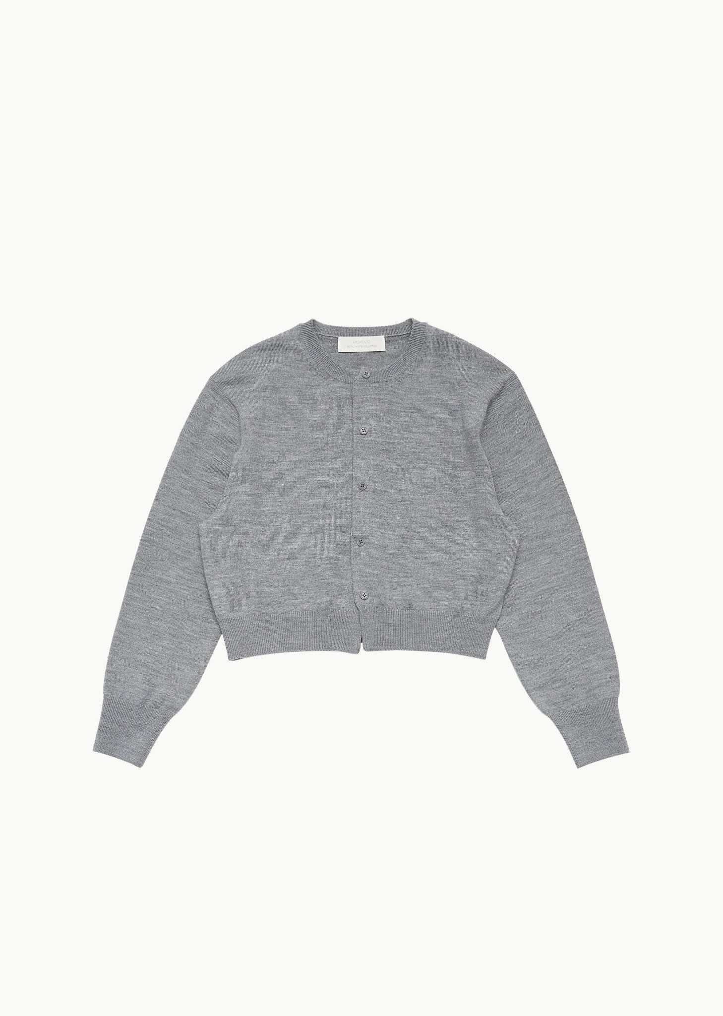 ROUND NECK CROP CARDIGAN