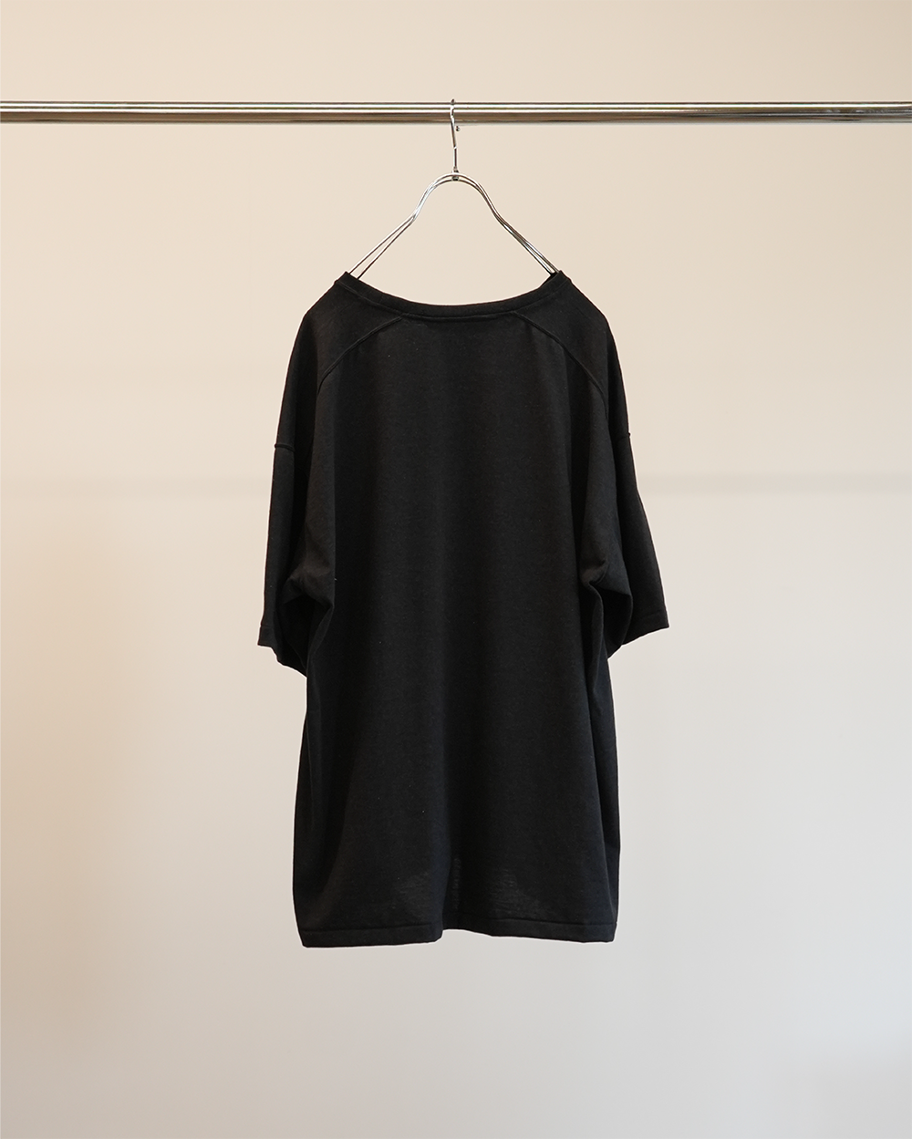 UNEVENNESS T-SHIRT(HEATHER BLACK)
