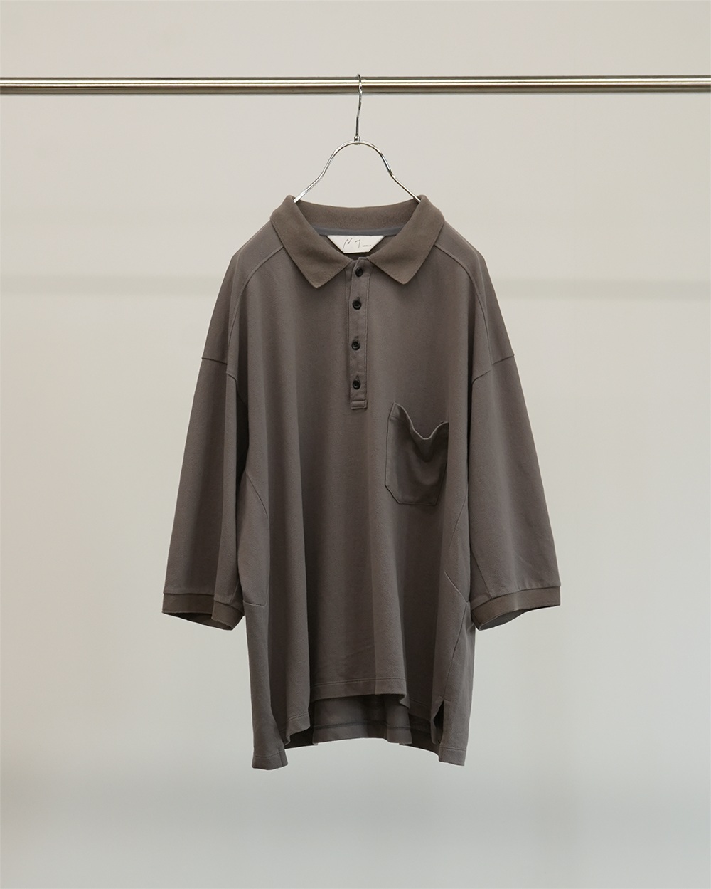 S/S POLO SHIRT(GRAY)