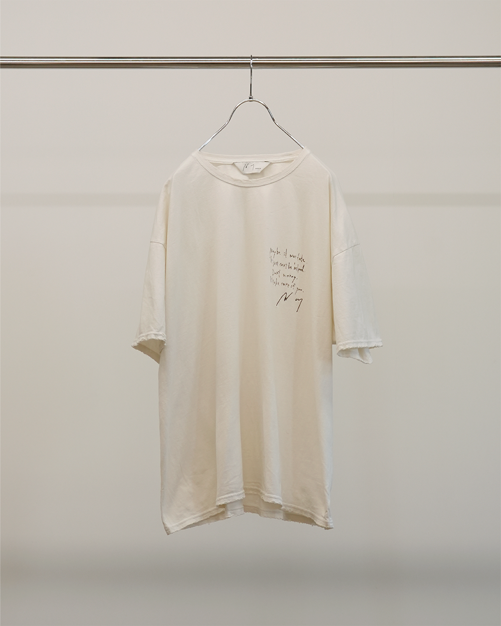 MESSAGE T-SHIRT(WHITE)