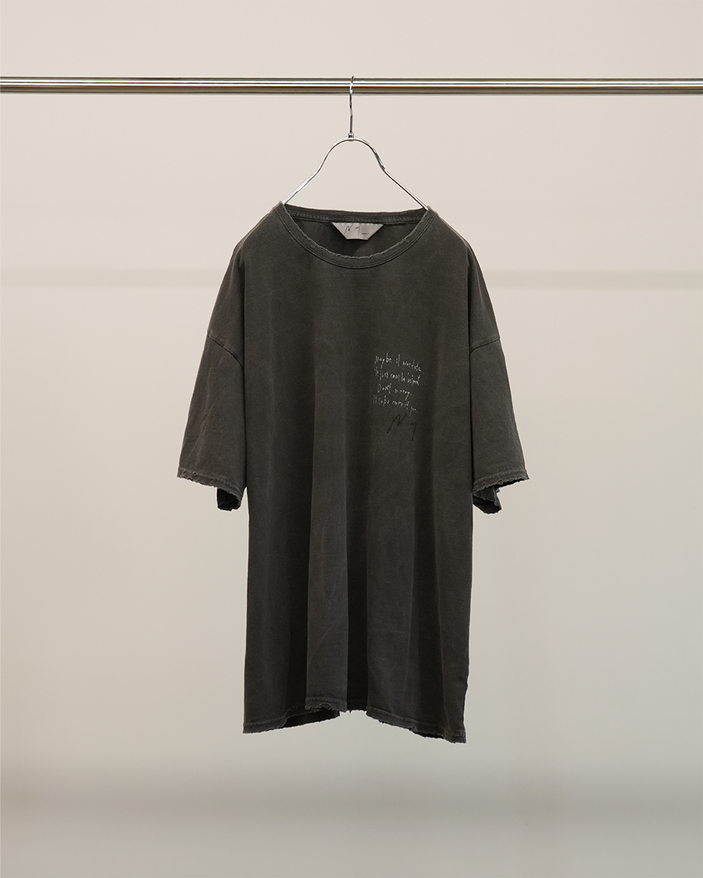 MESSAGE T-SHIRT(BLACK)