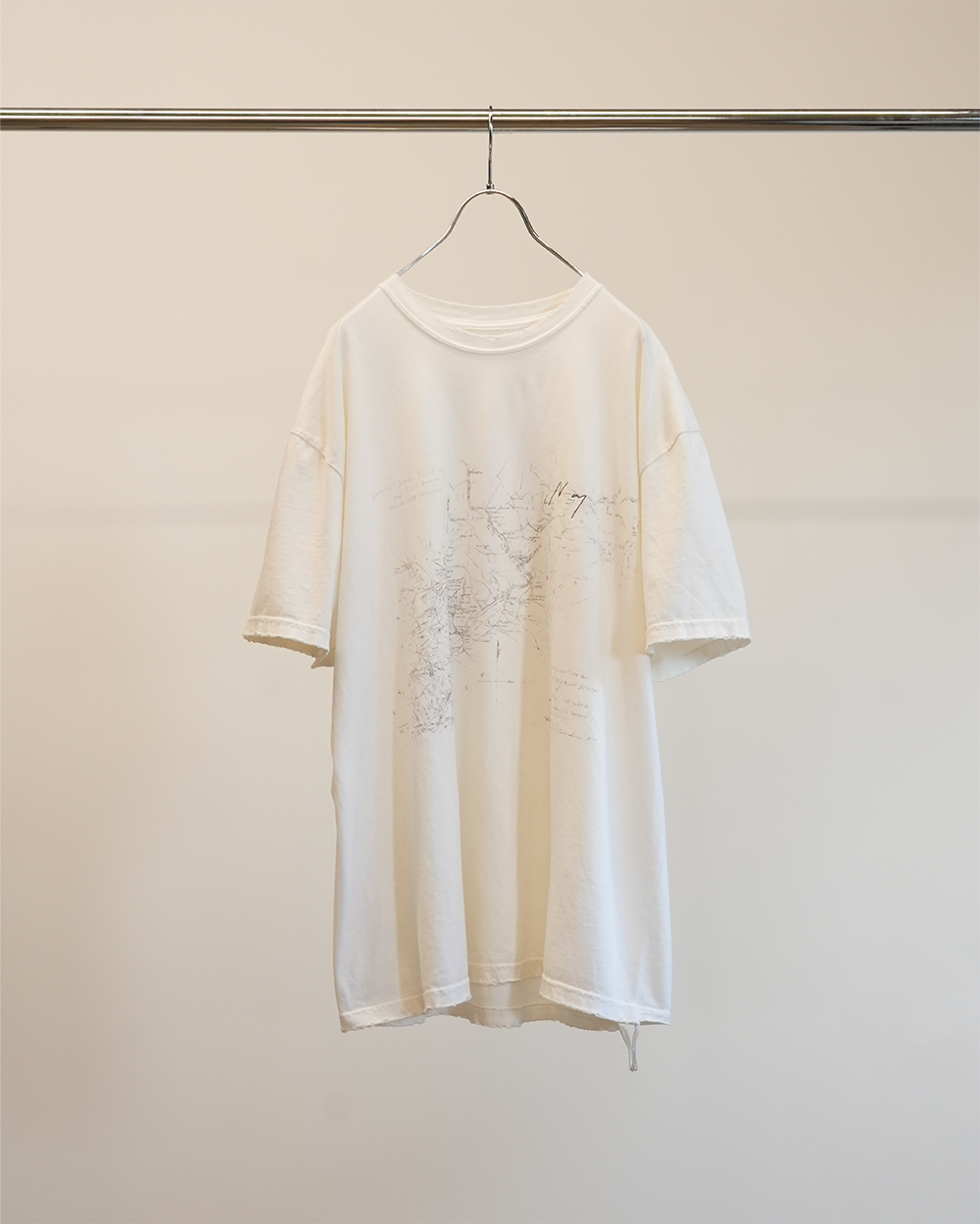 OLDMAP T-SHIRT(WHITE)