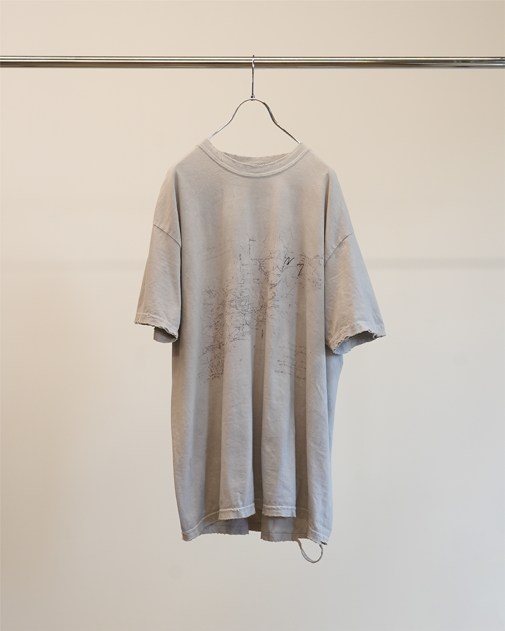 OLDMAP T-SHIRT(GRAY)