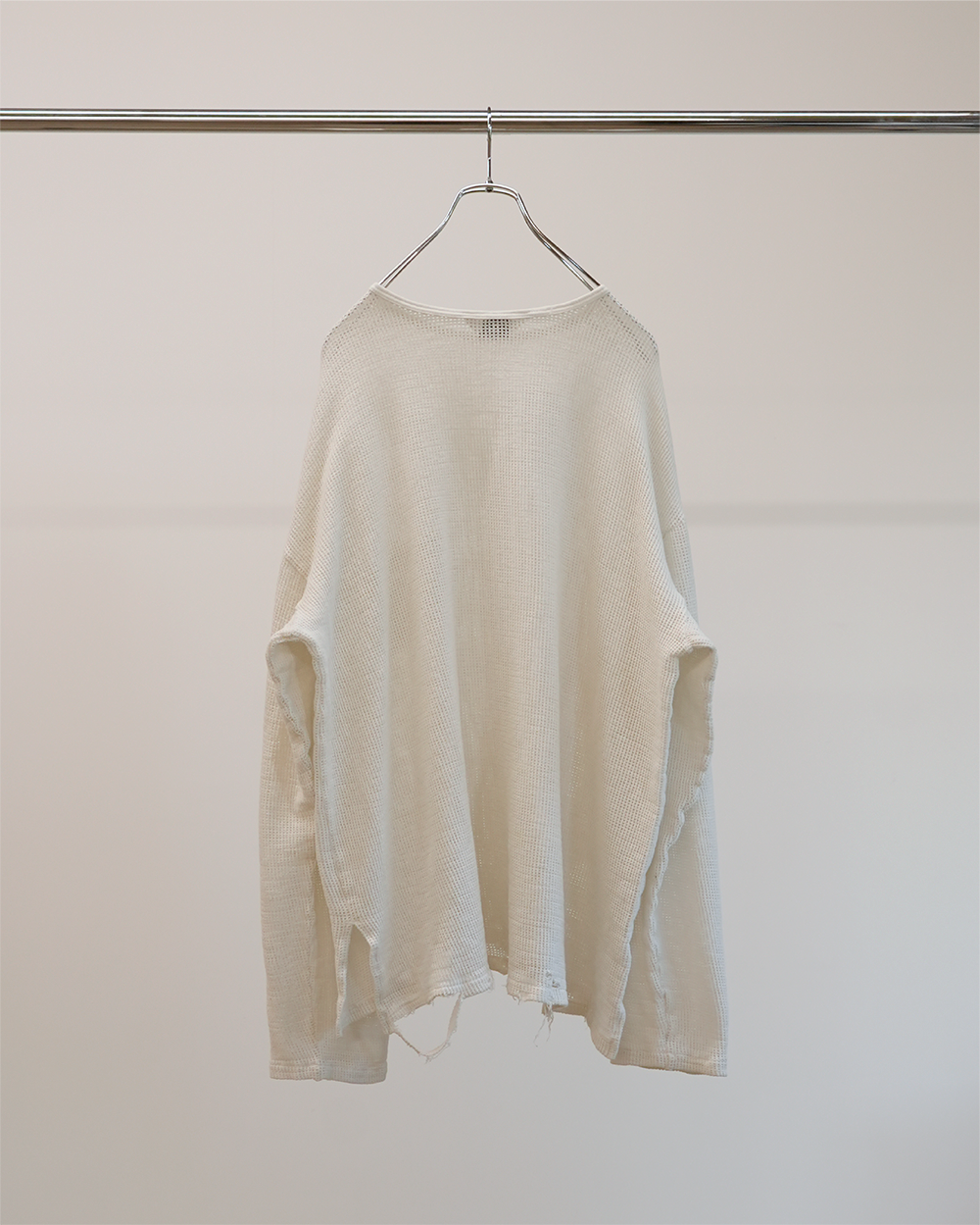 MARBLING MESH LS T-SHIRT(WHITE)