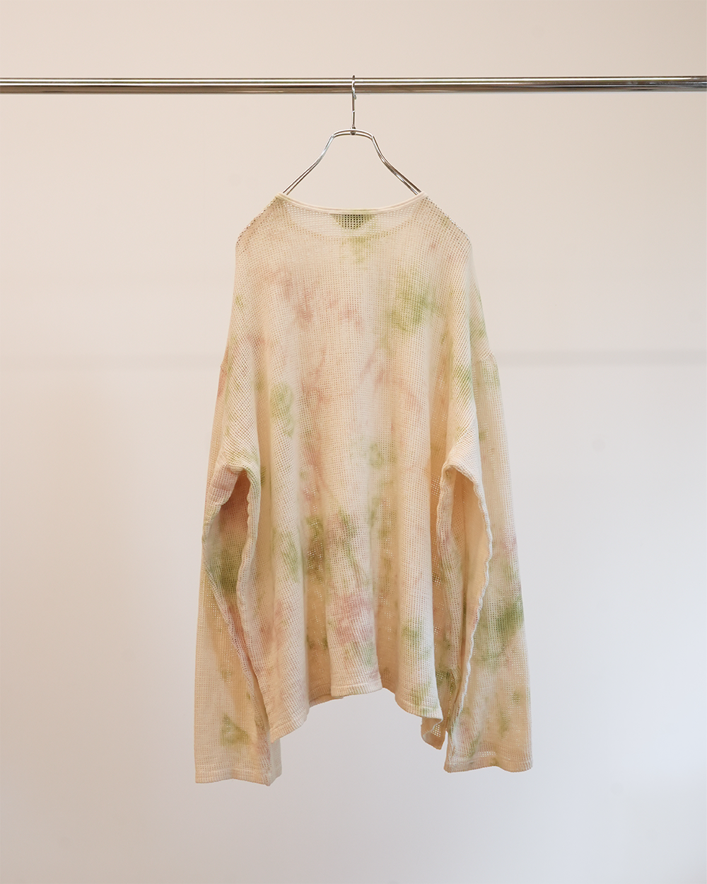 MARBLING MESH LS T-SHIRT(GREEN)