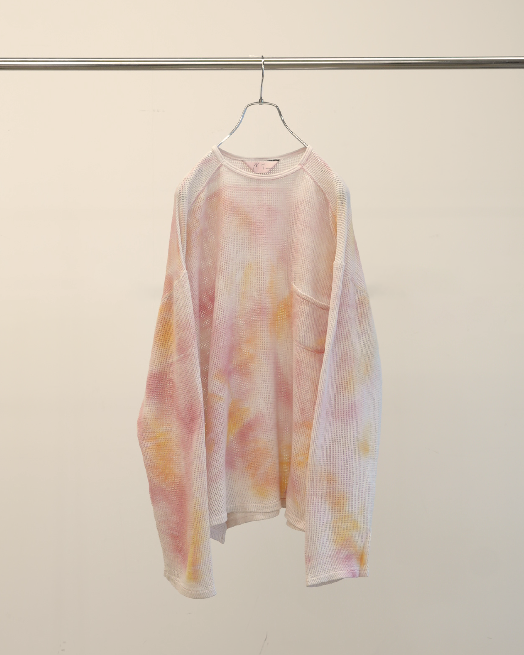 MARBLING MESH LS T-SHIRT(PINK)
