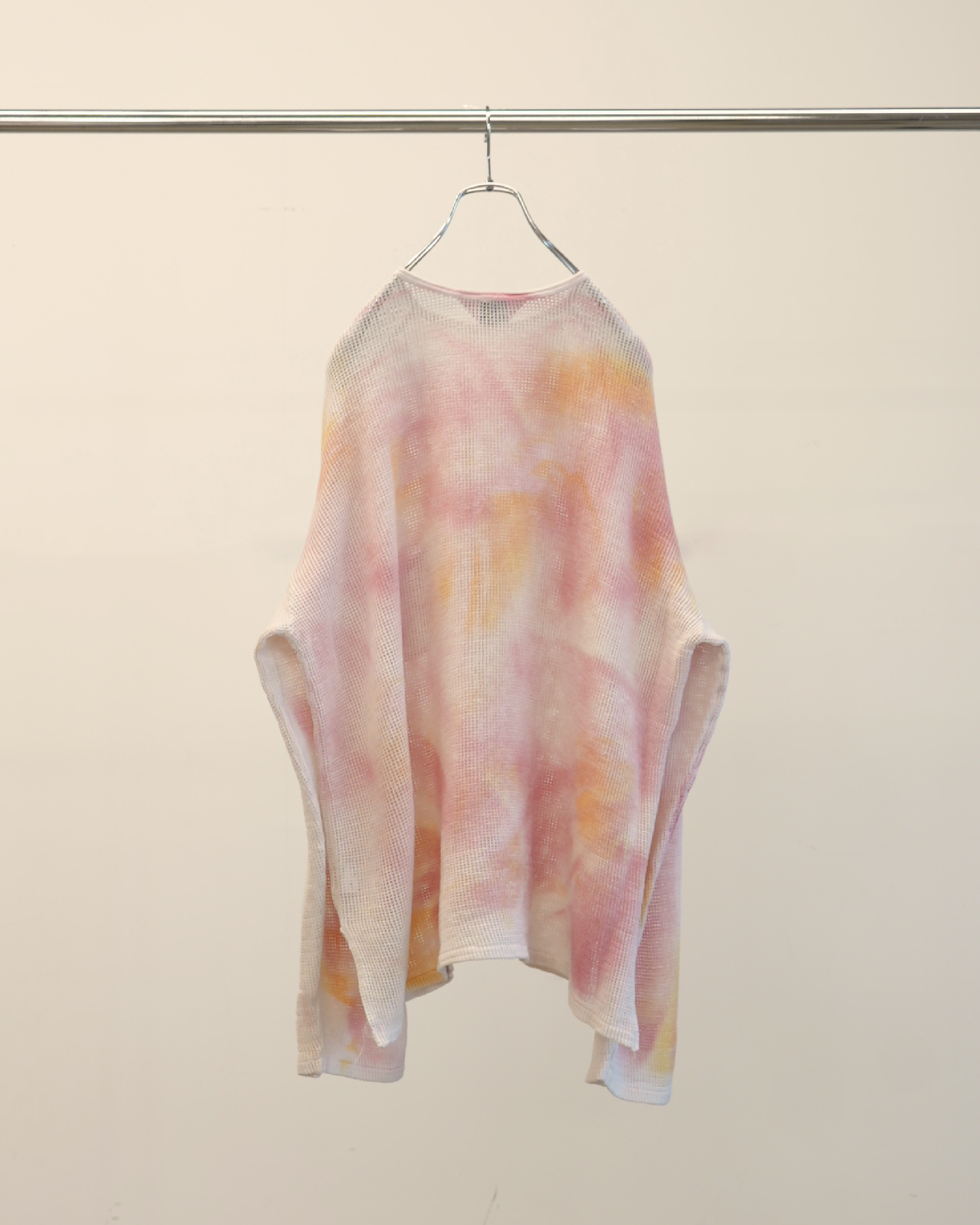 MARBLING MESH LS T-SHIRT(PINK)