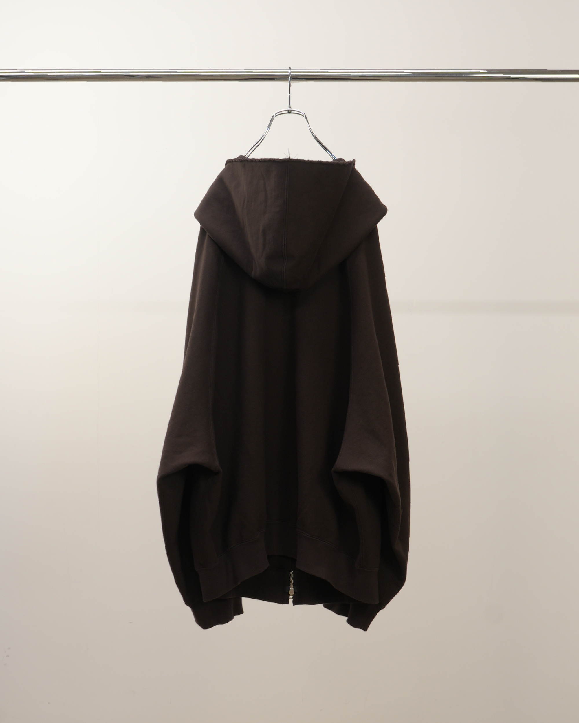 SWEAT HOODIE COAT(BROWN)