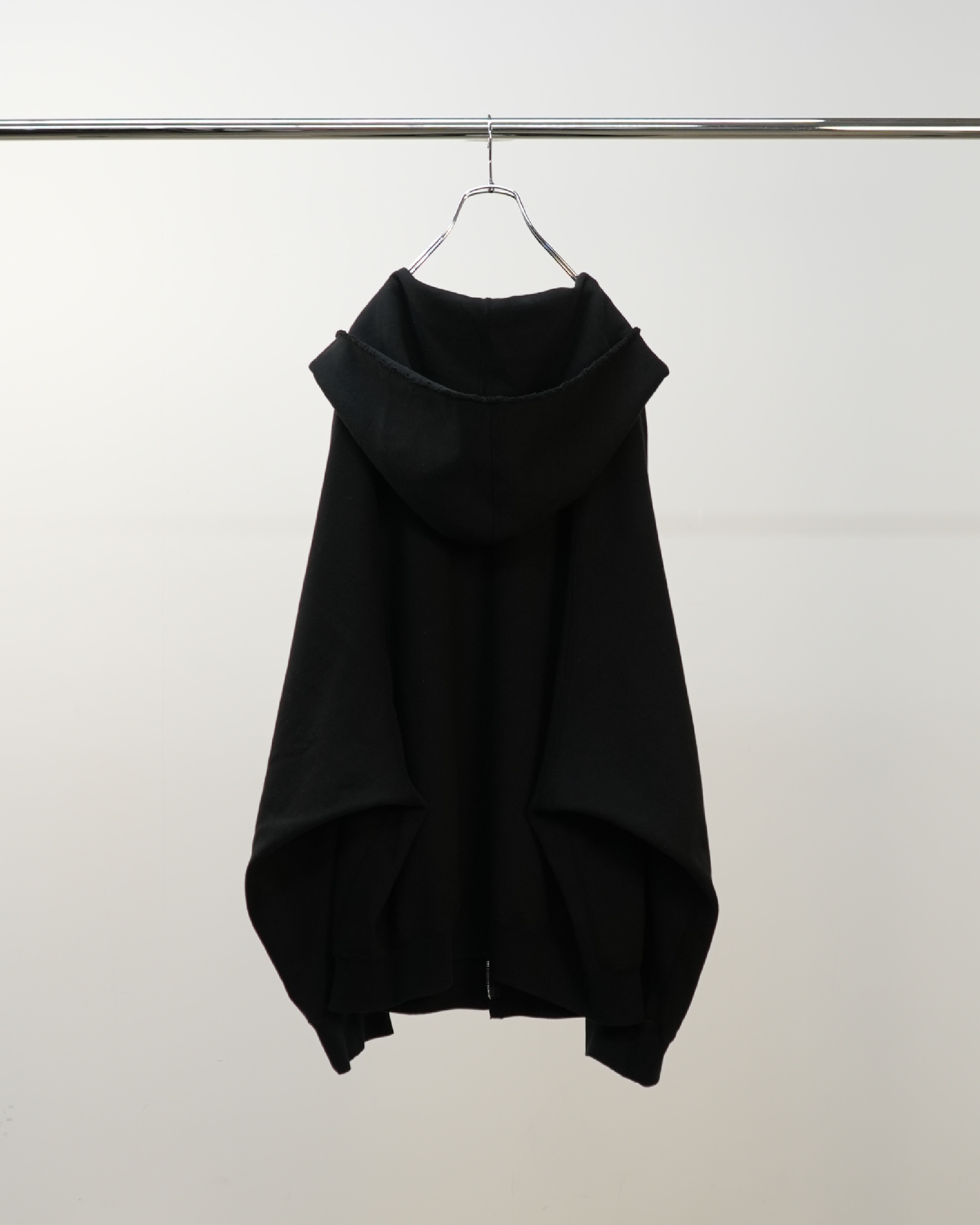 SWEAT HOODIE COAT(BLACK)