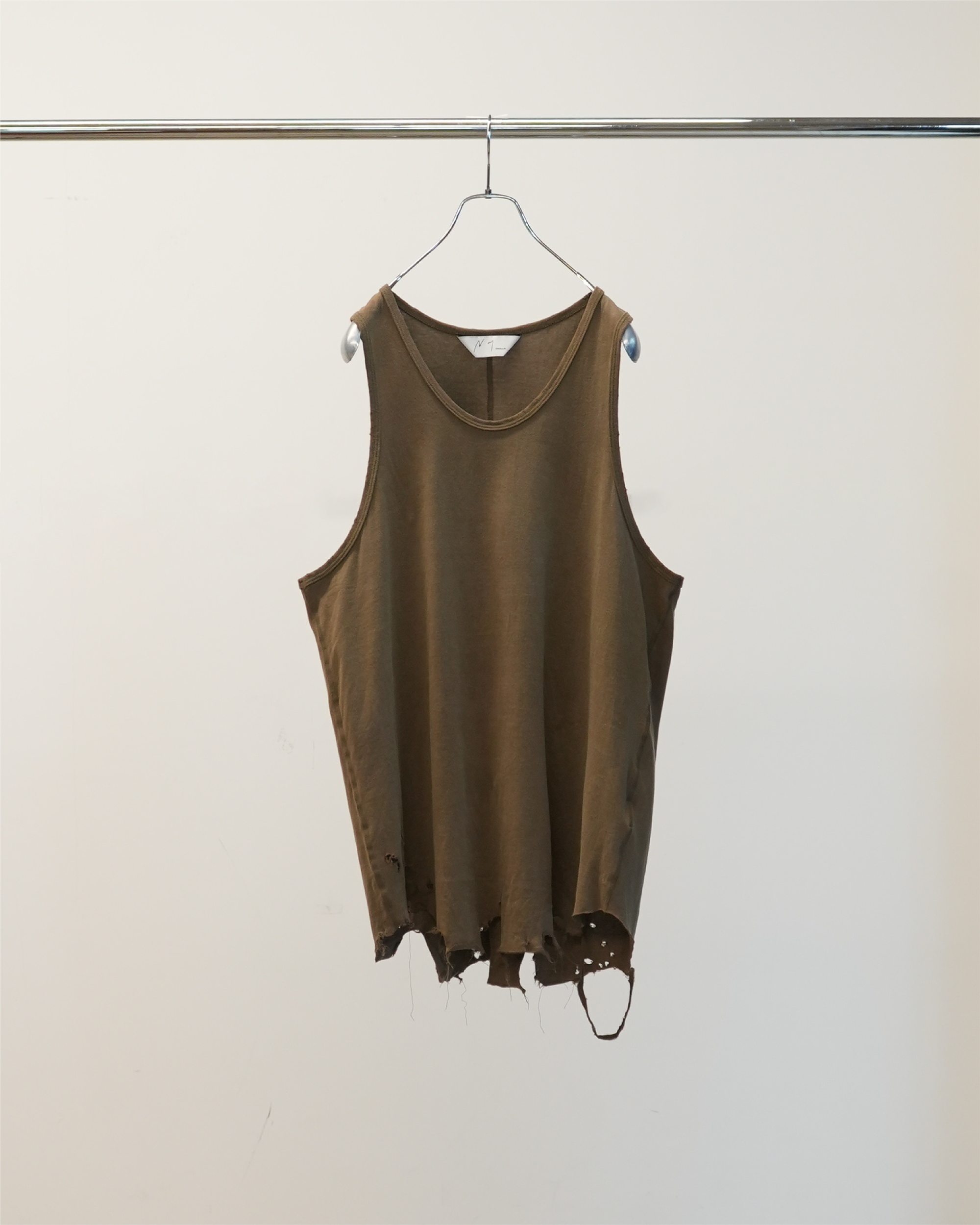 DAMAGE TANK TOP(BROWN)