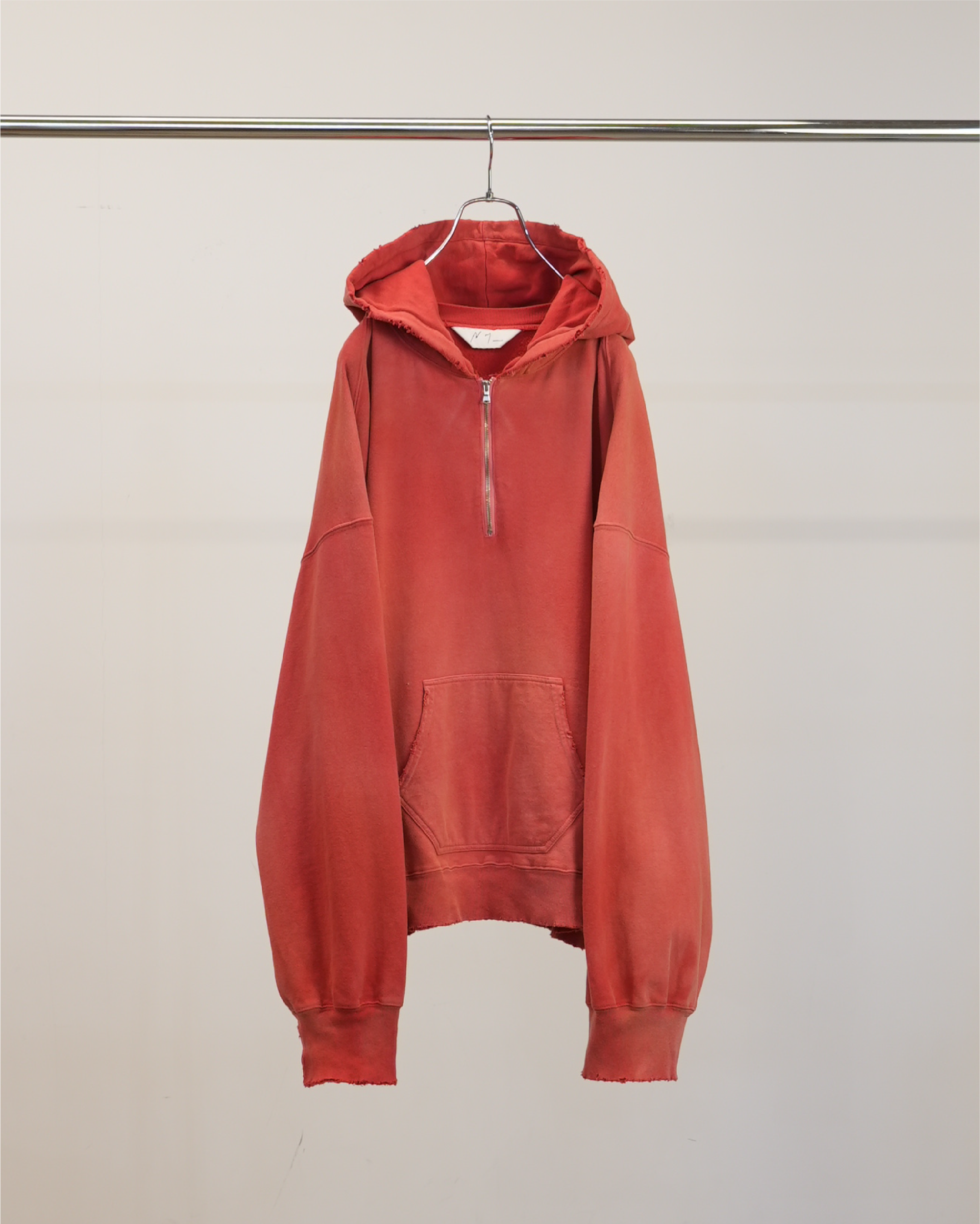 LIGHT LOOP ZIP HOODIE(RED)
