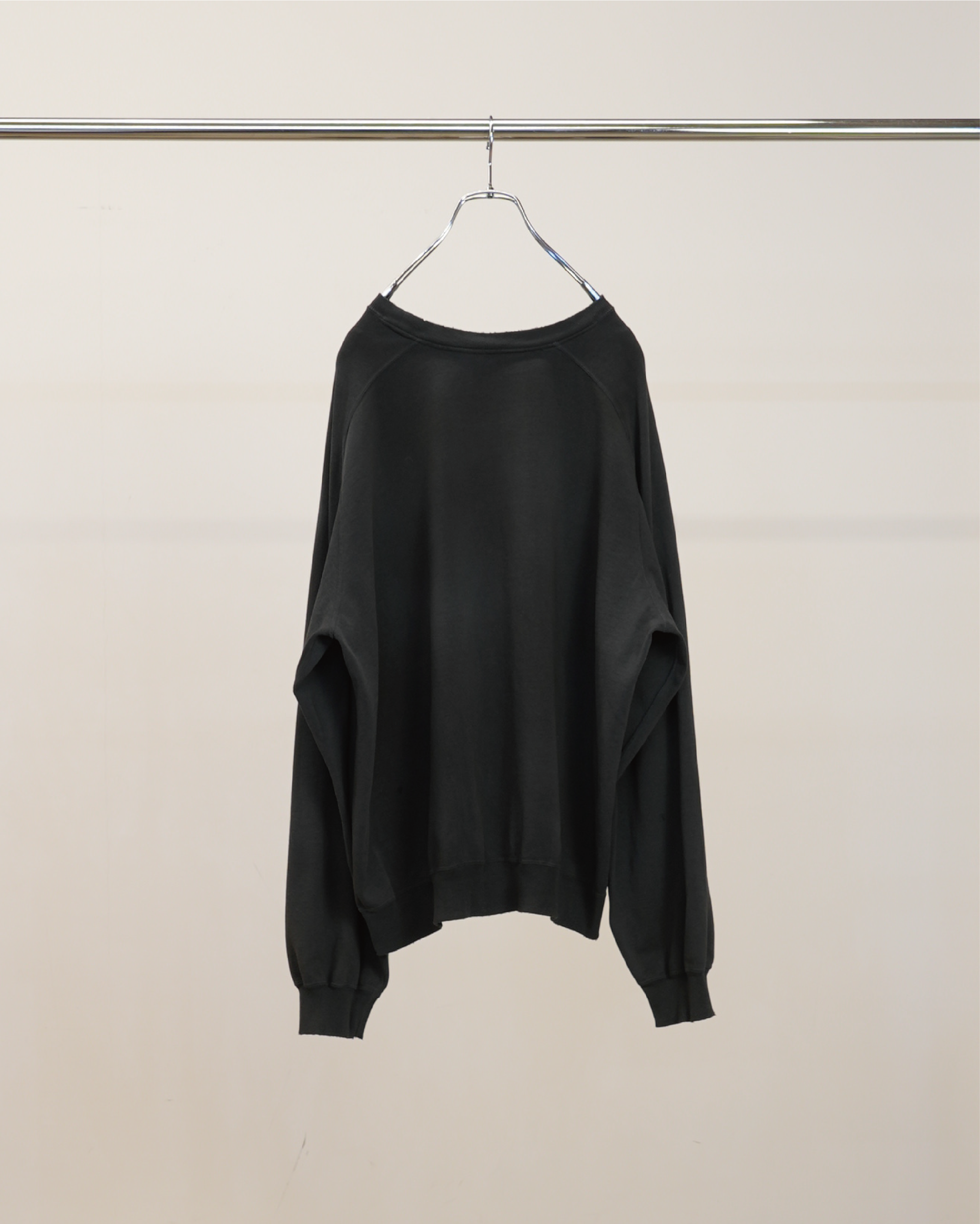 LIGHT LOOP SWEAT SHIRT(BLACK)