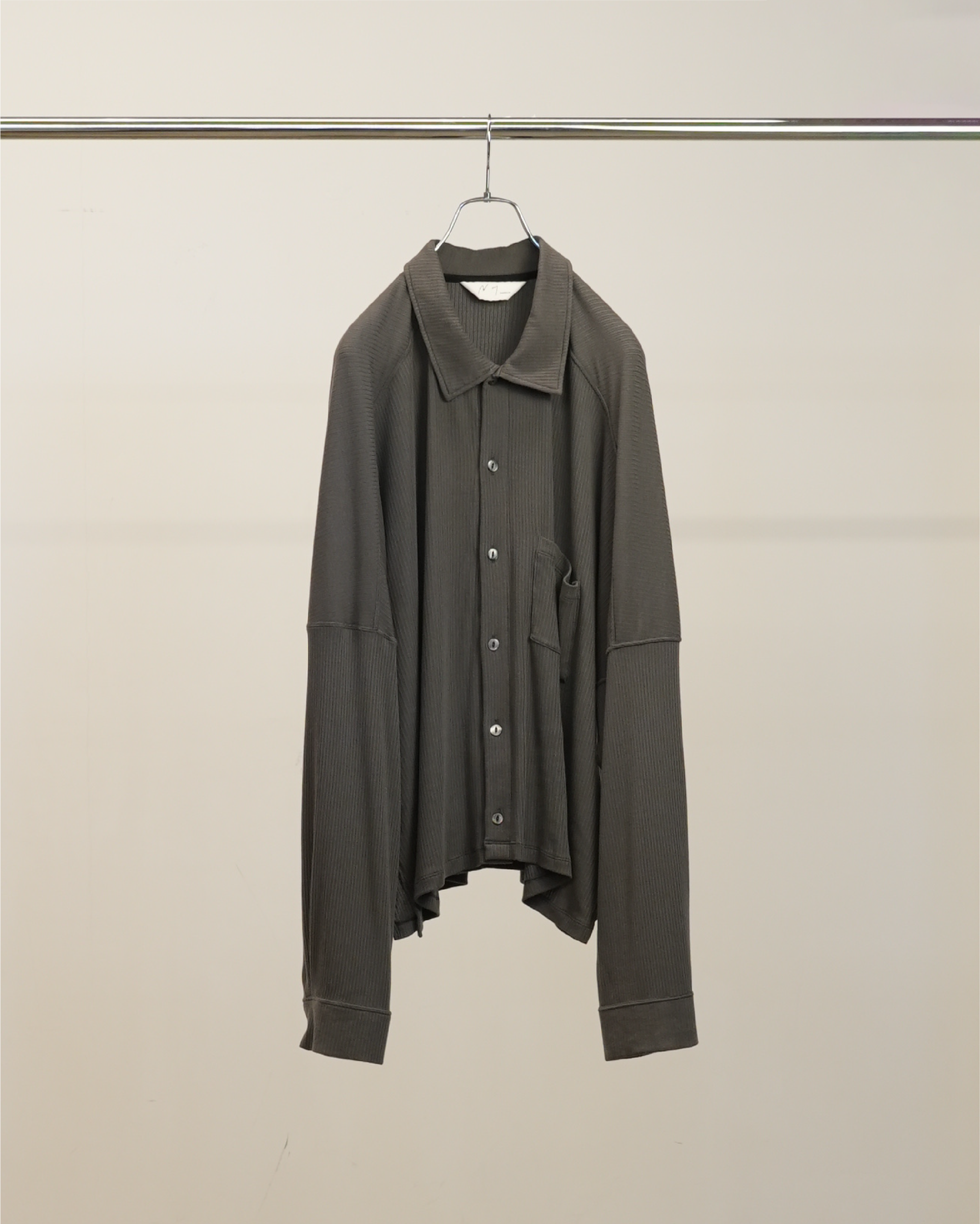 CAS/SIL KIMONO KNIT SHIRT(GRAY)