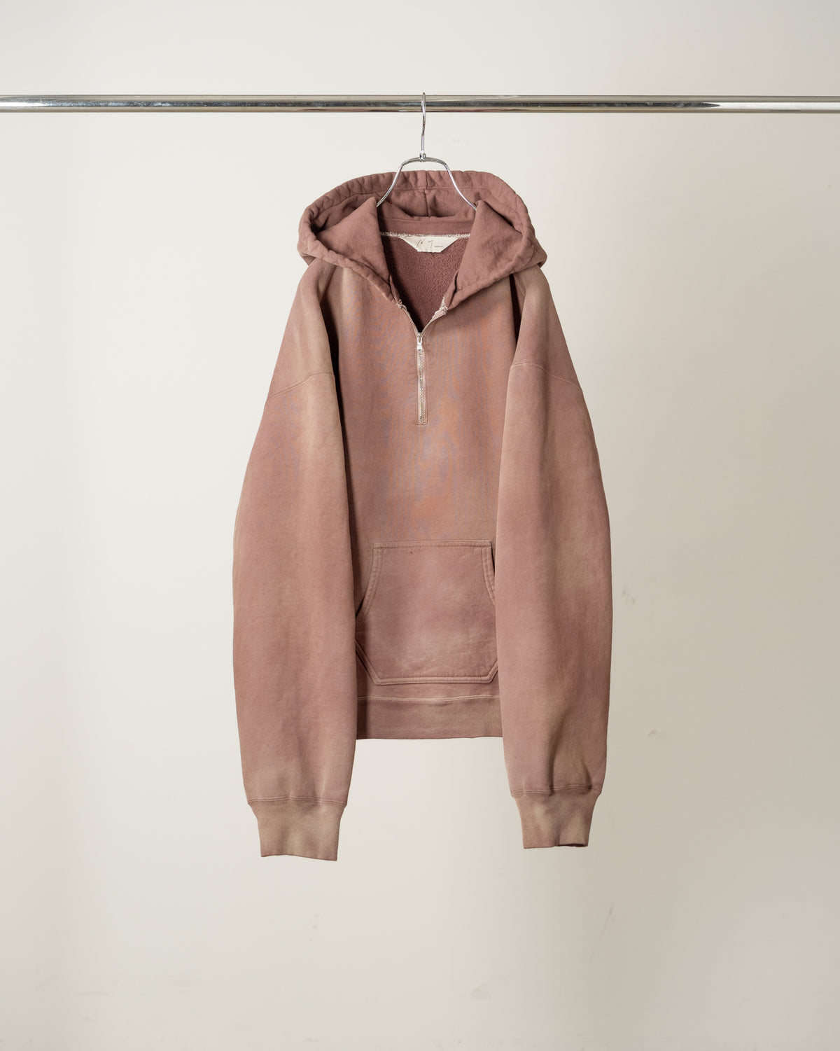 FLEECE-LINED SWEAT HOODIE(MARRON)