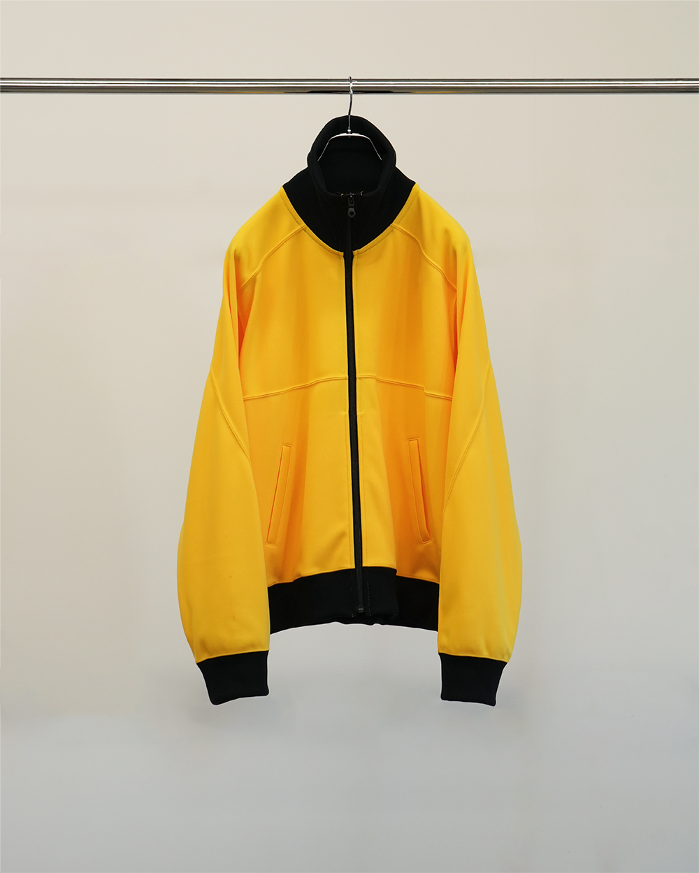 60s チャイナジャケット イエロー ブラック jantique hooked DRIVERS TRACK JACKET(YELLOW)