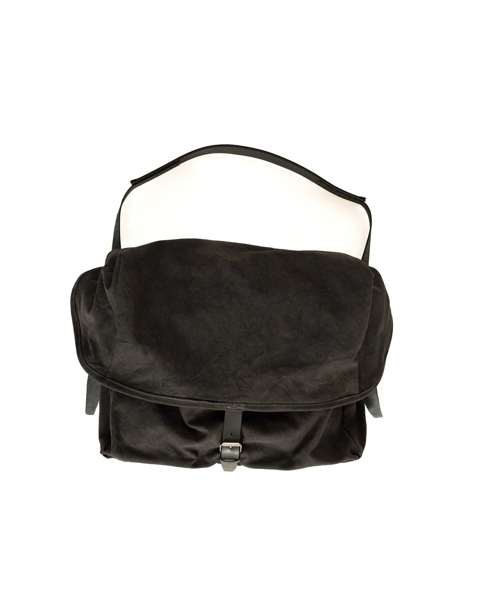CANVAS SHOULDER BAG(BLACK)