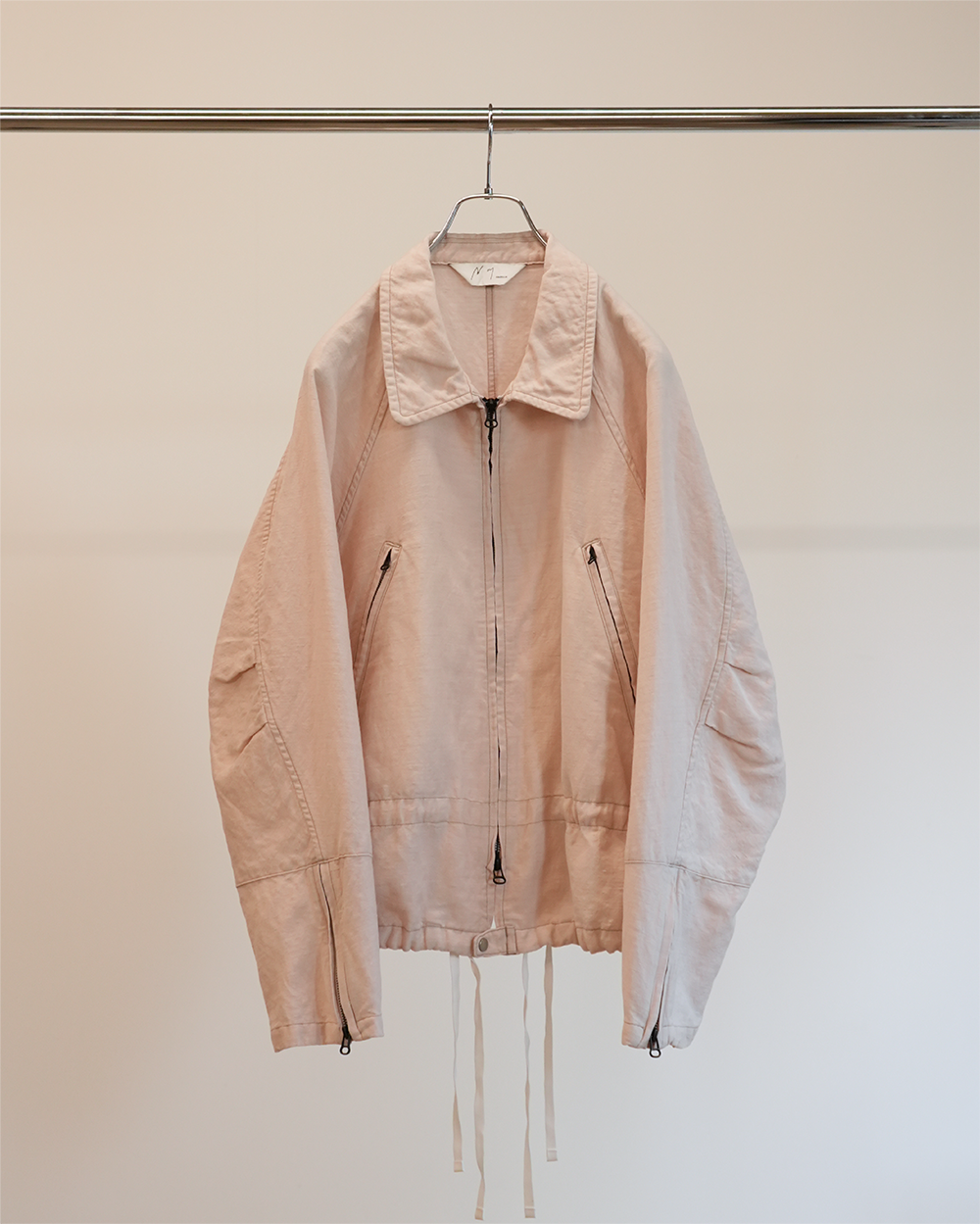 W/L ZIP JACKET(PINKBEIGE)