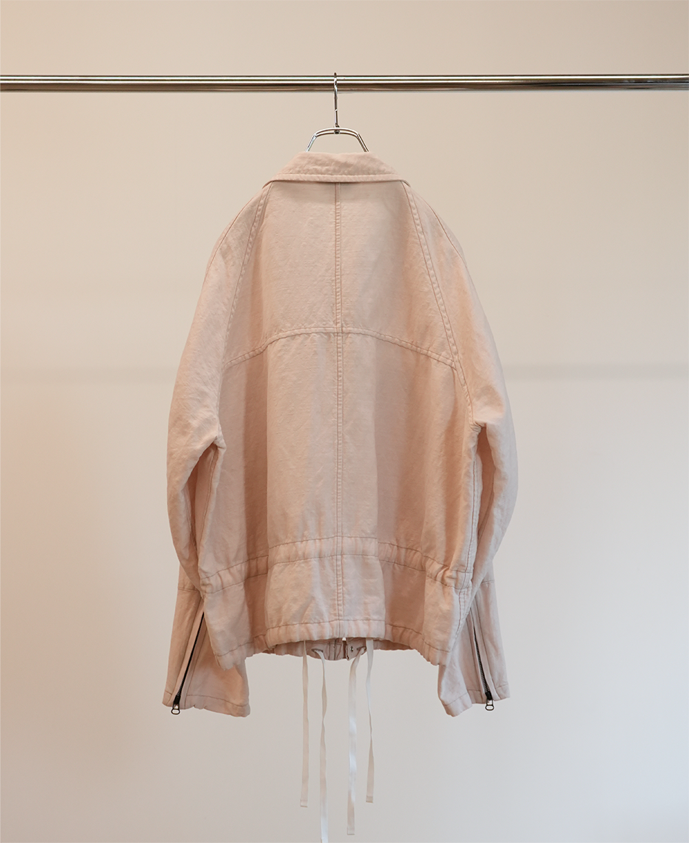 W/L ZIP JACKET(PINKBEIGE)