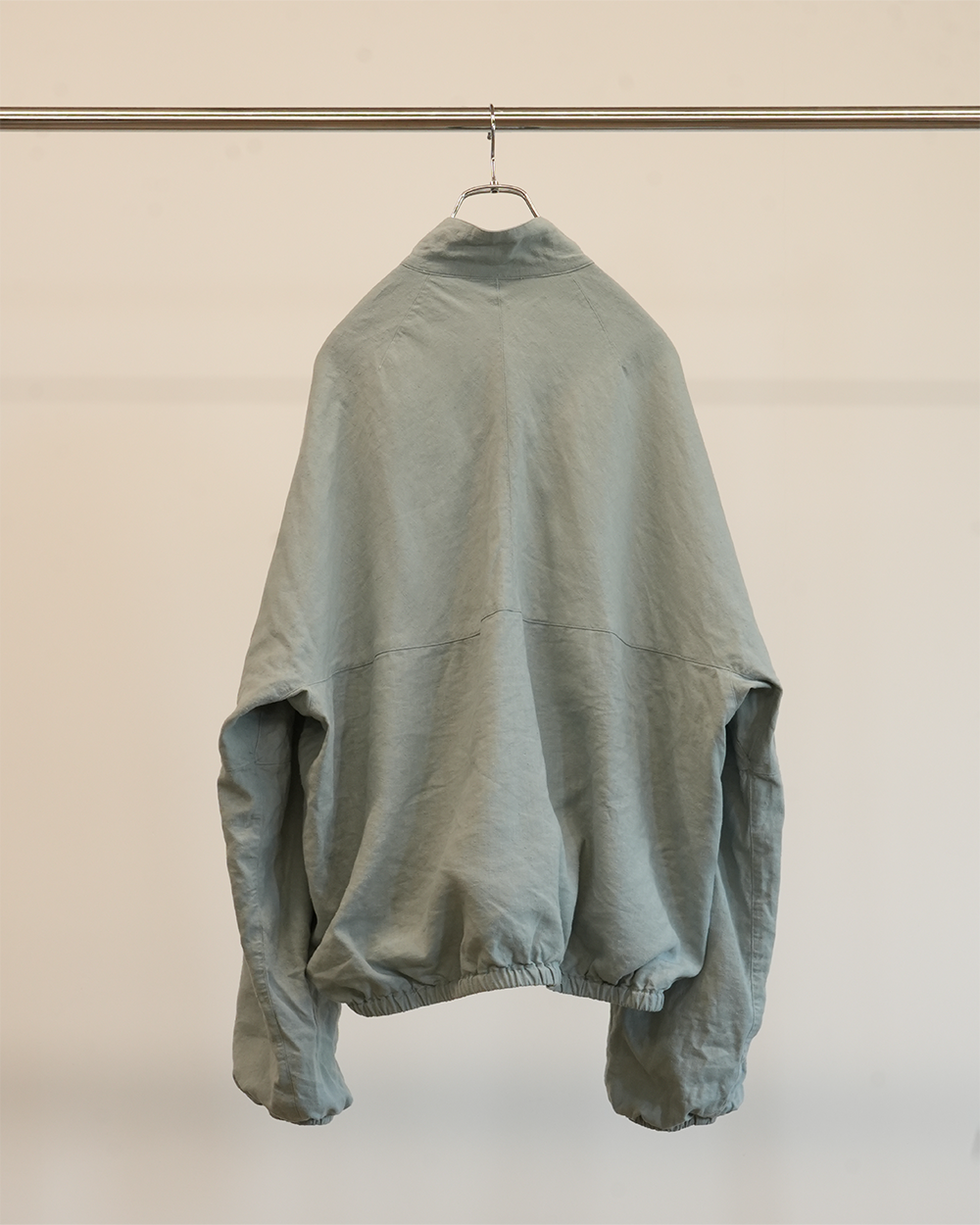 SILK NEP KIMONO BLOUSON(SAX)